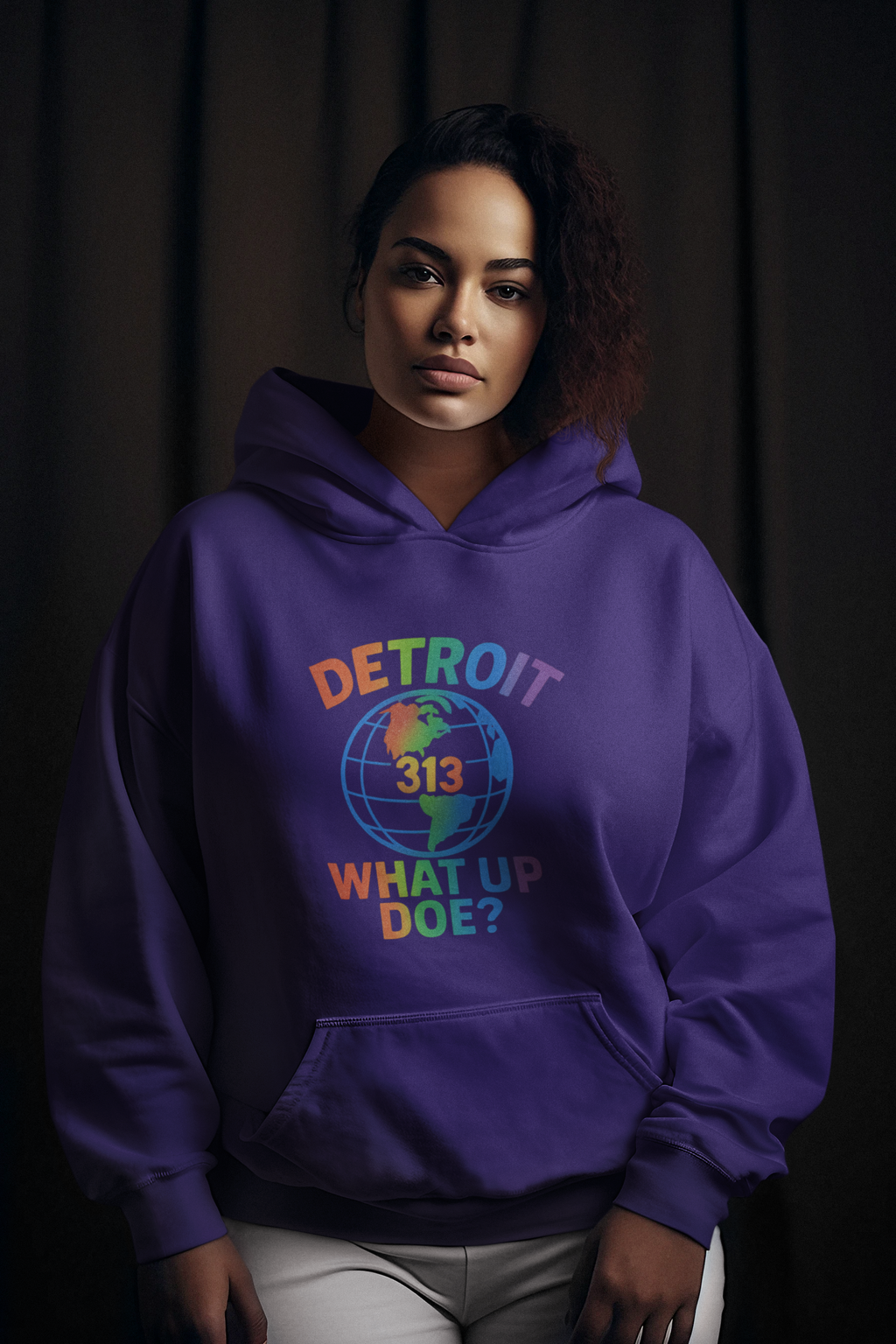 Colorful Detroit 313 Hoodie