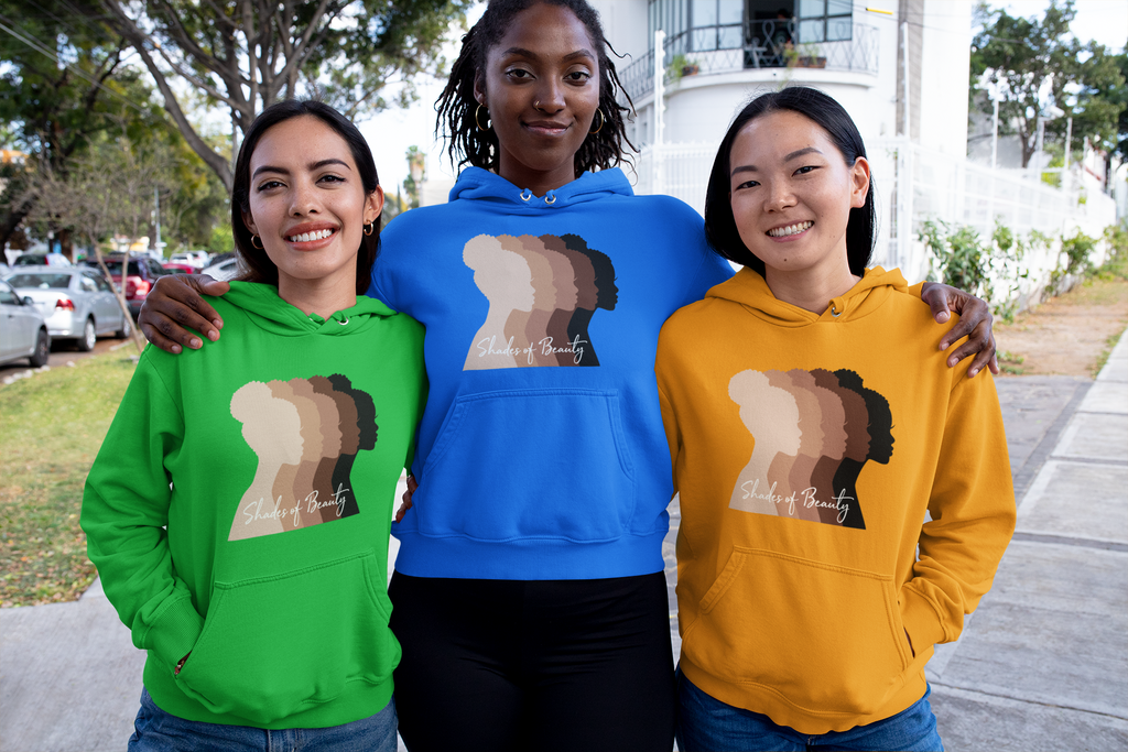 Shades of Beauty Hoodie – Empowering Women of Every Shade | Dldesignfinds Boutique