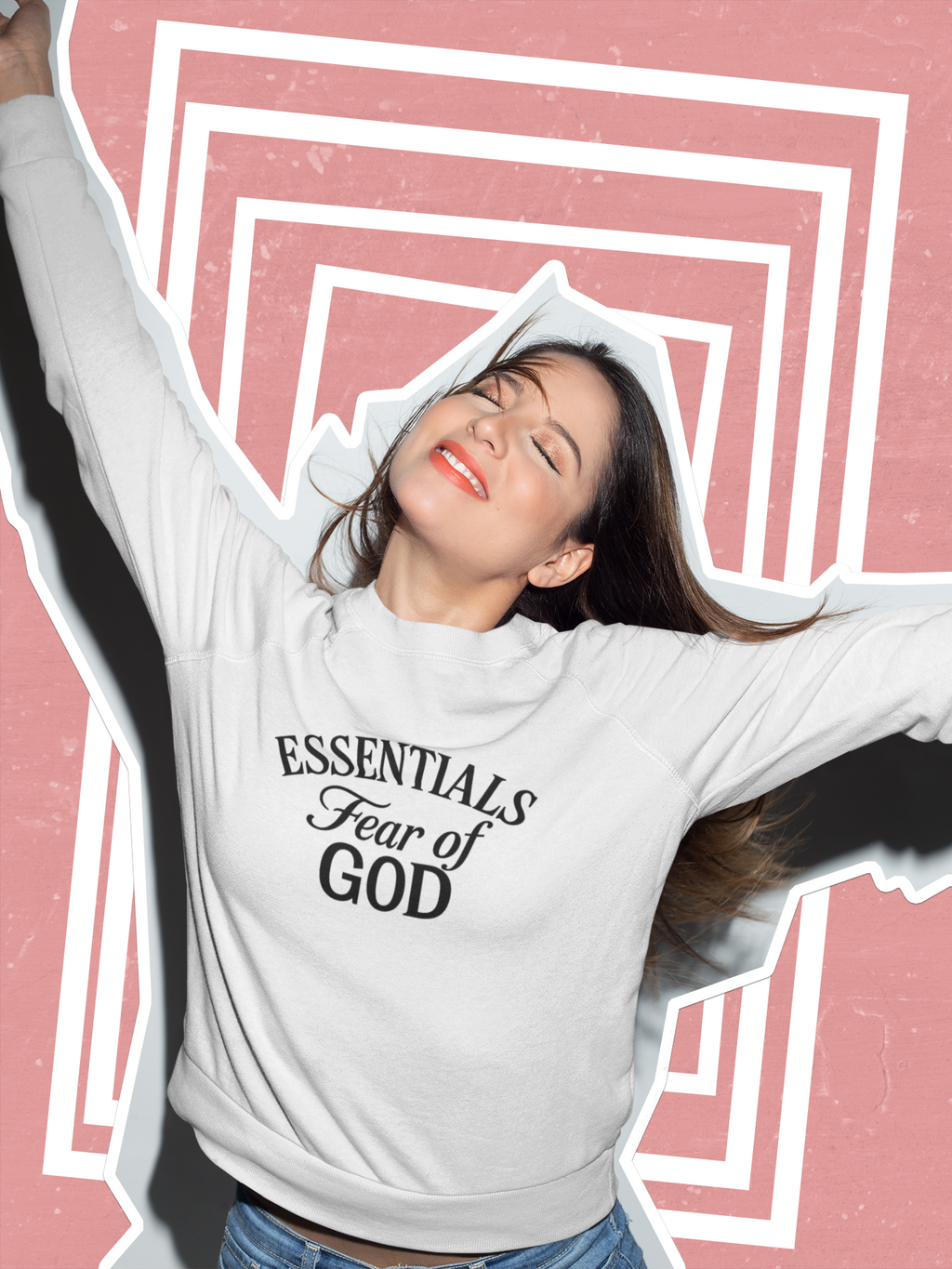 Essentials of God Christian Sweatshirt | Spiritual Fashion for Believers