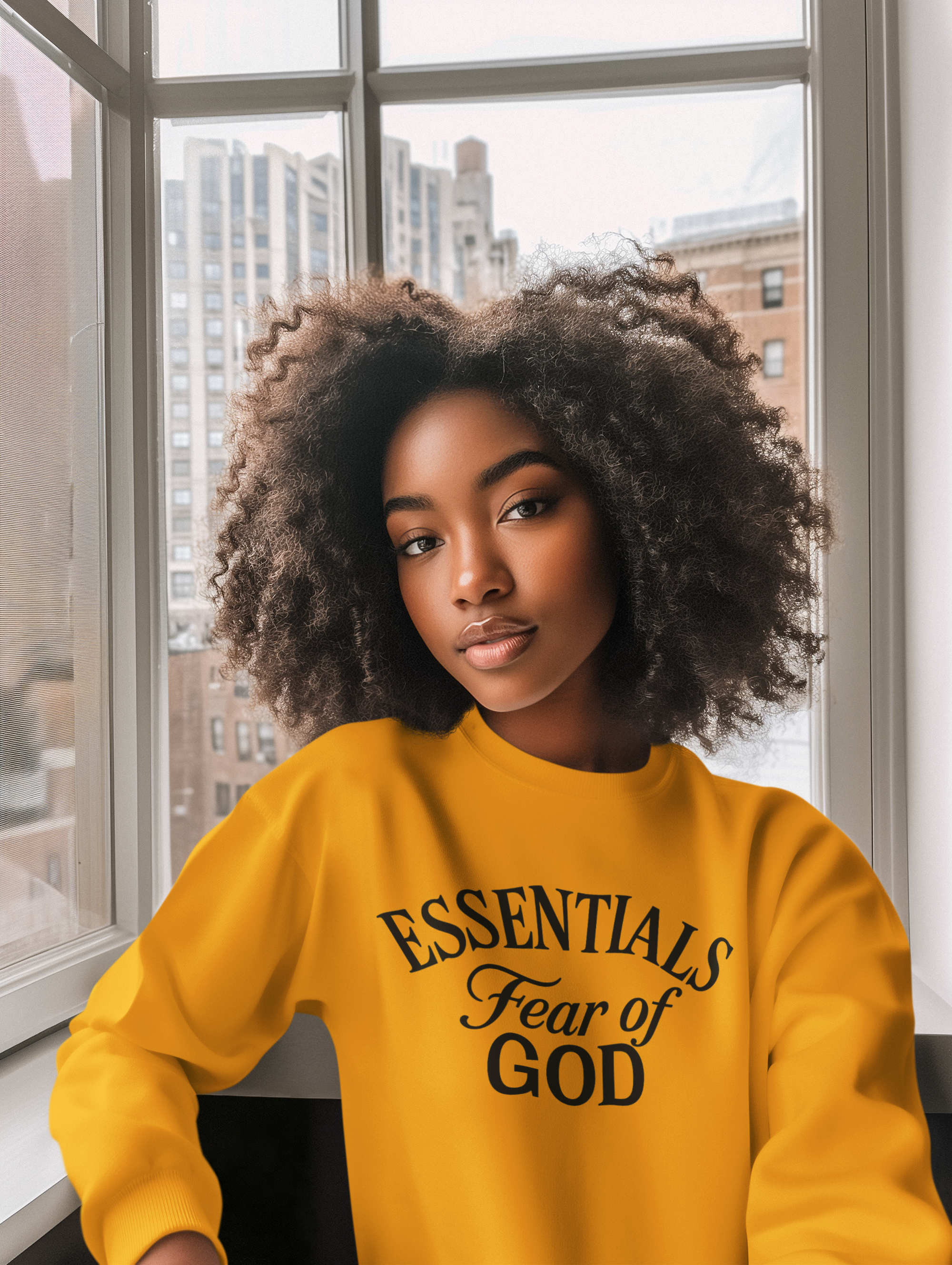Essentials of God Christian Sweatshirt | Spiritual Fashion for Believers