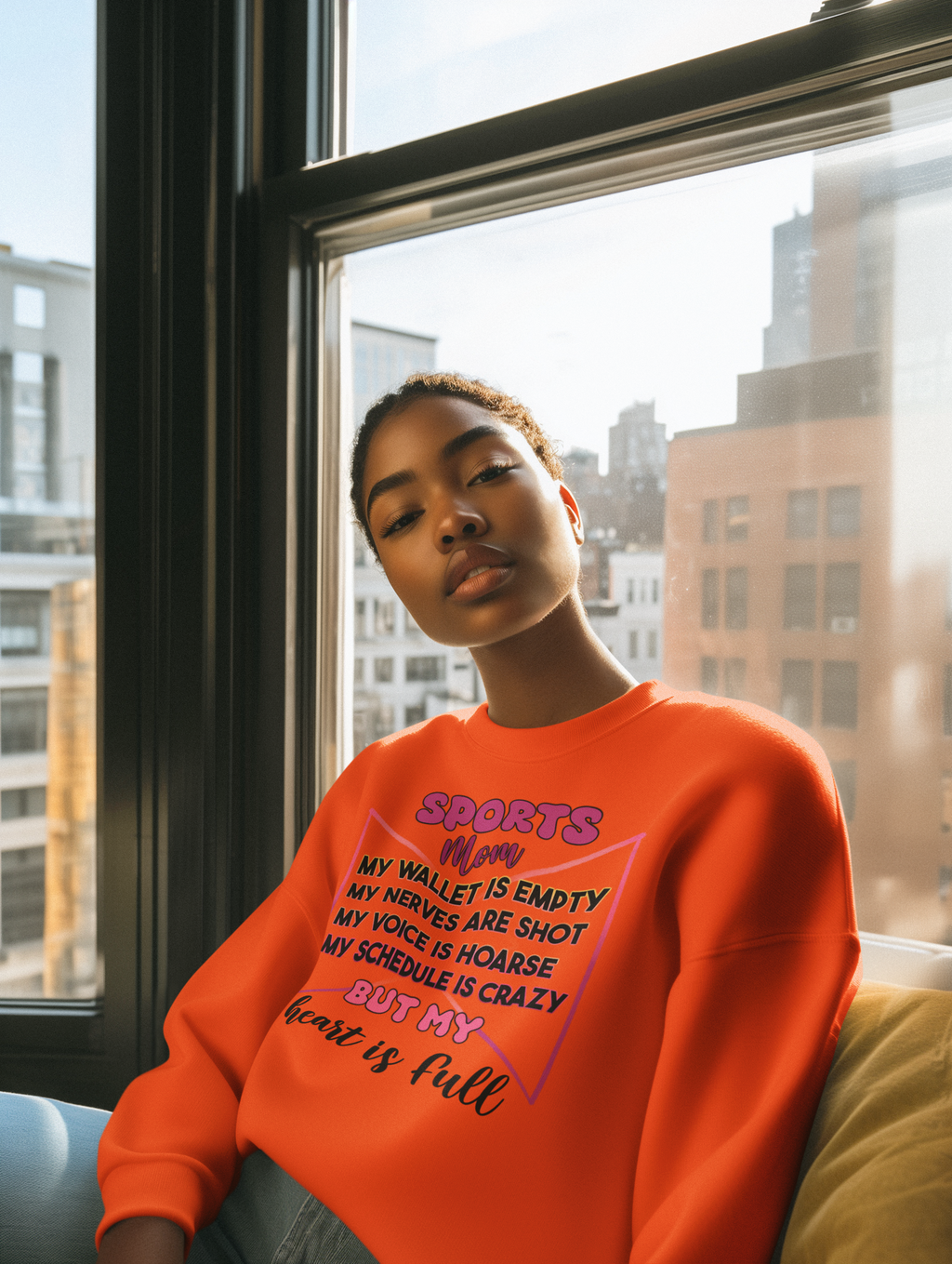 Sports Mom Sweatshirt - Perfect Gift for Sports Mom