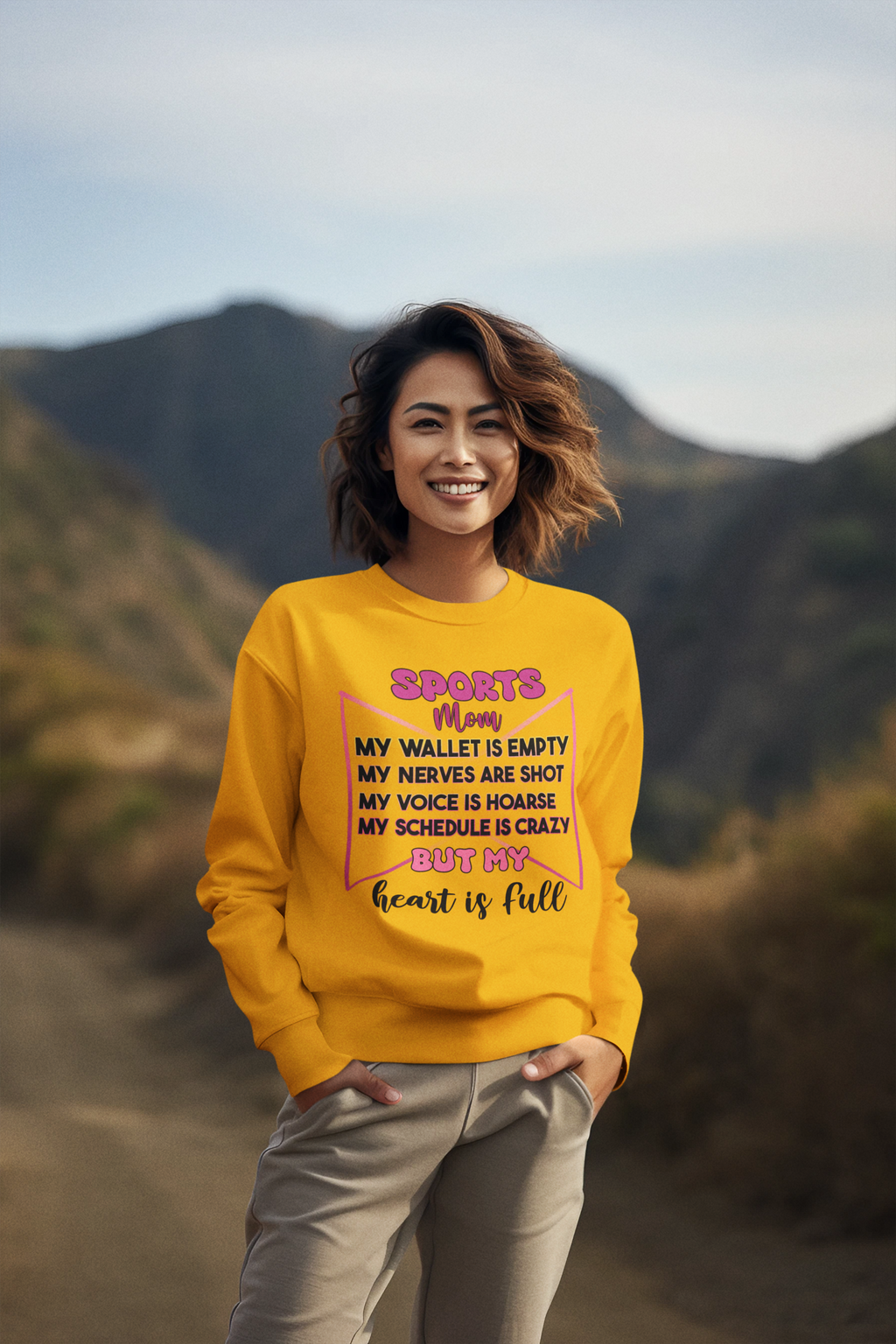 Sports Mom Sweatshirt - Perfect Gift for Sports Mom
