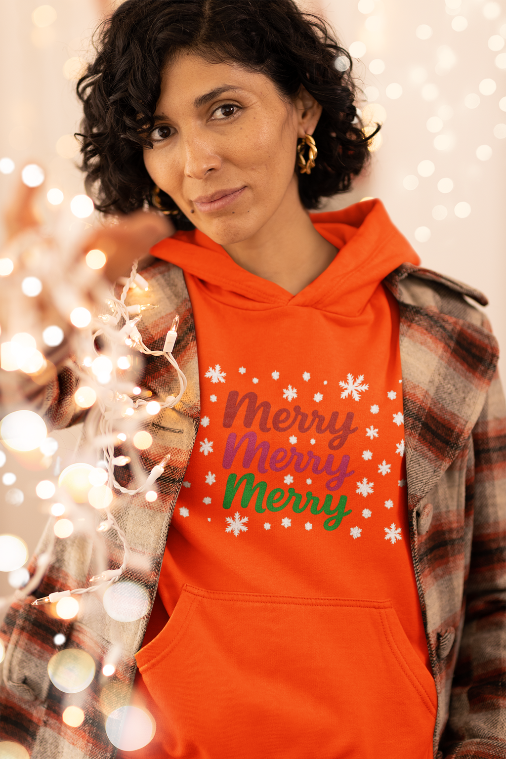 Holiday Merry Merry Unisex Hoodie Sweatshirt