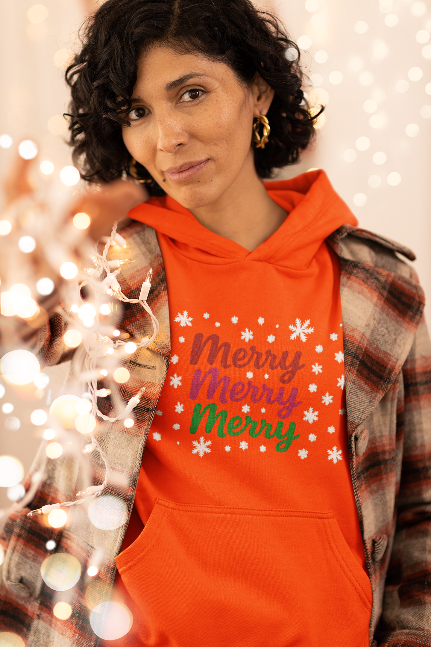 Holiday Merry Merry Unisex Hoodie Sweatshirt
