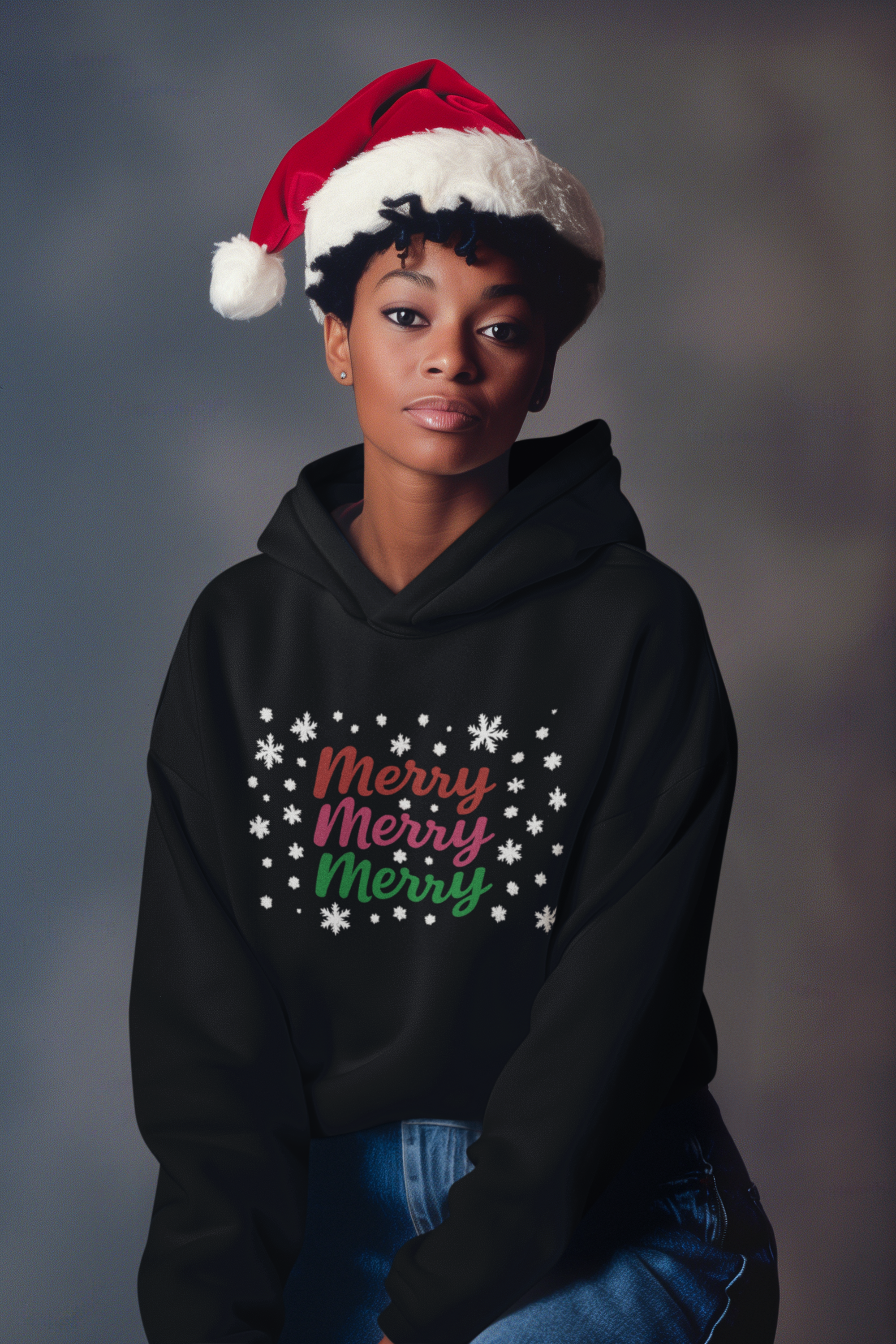Holiday Merry Merry Unisex Hoodie Sweatshirt