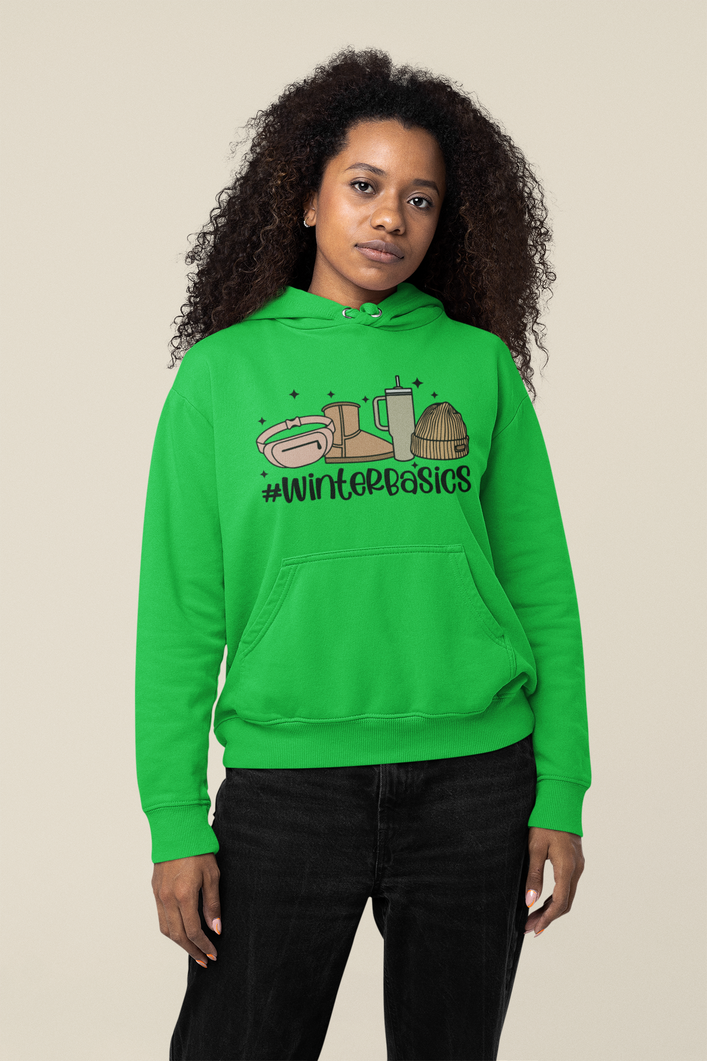 Winter Basics Hoodie, Christmas Hoodie, Holiday Gift