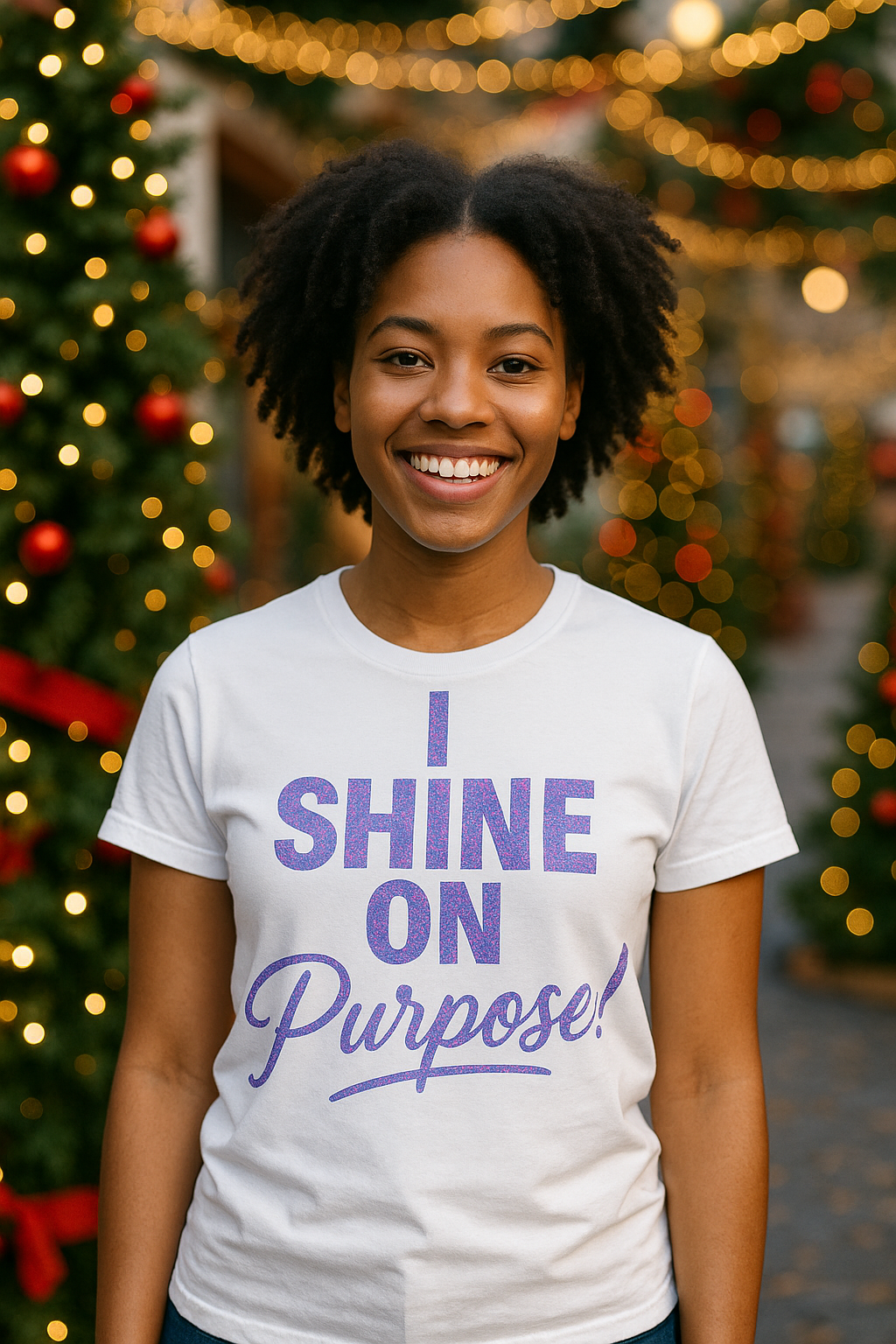 I Shine On Purpose T-Shirt — Inspirational Graphic Tee for Women & Men
