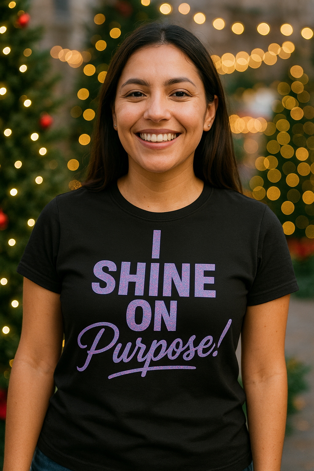 I Shine On Purpose T-Shirt — Inspirational Graphic Tee for Women & Men