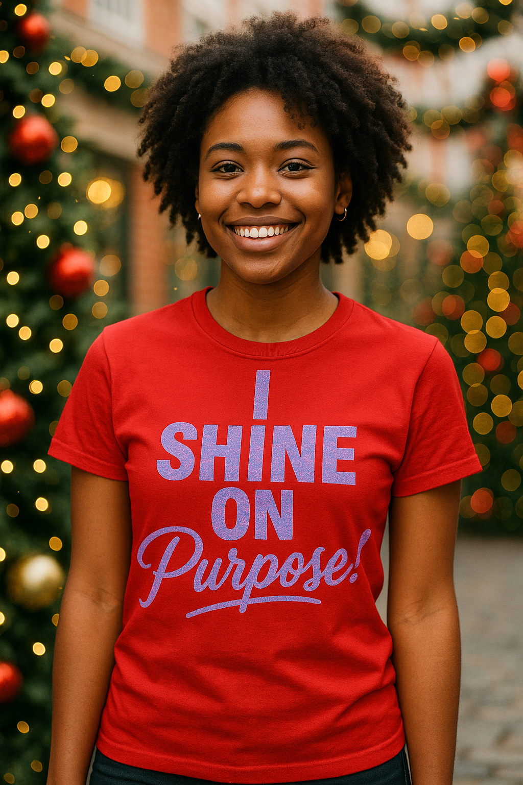I Shine On Purpose T-Shirt — Inspirational Graphic Tee for Women & Men