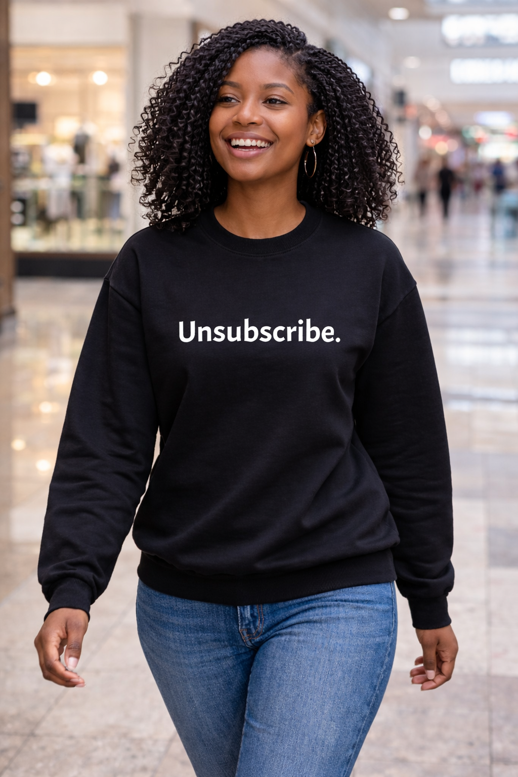Unsubscribe Sweatshirt — Funny Anti-Social Crewneck