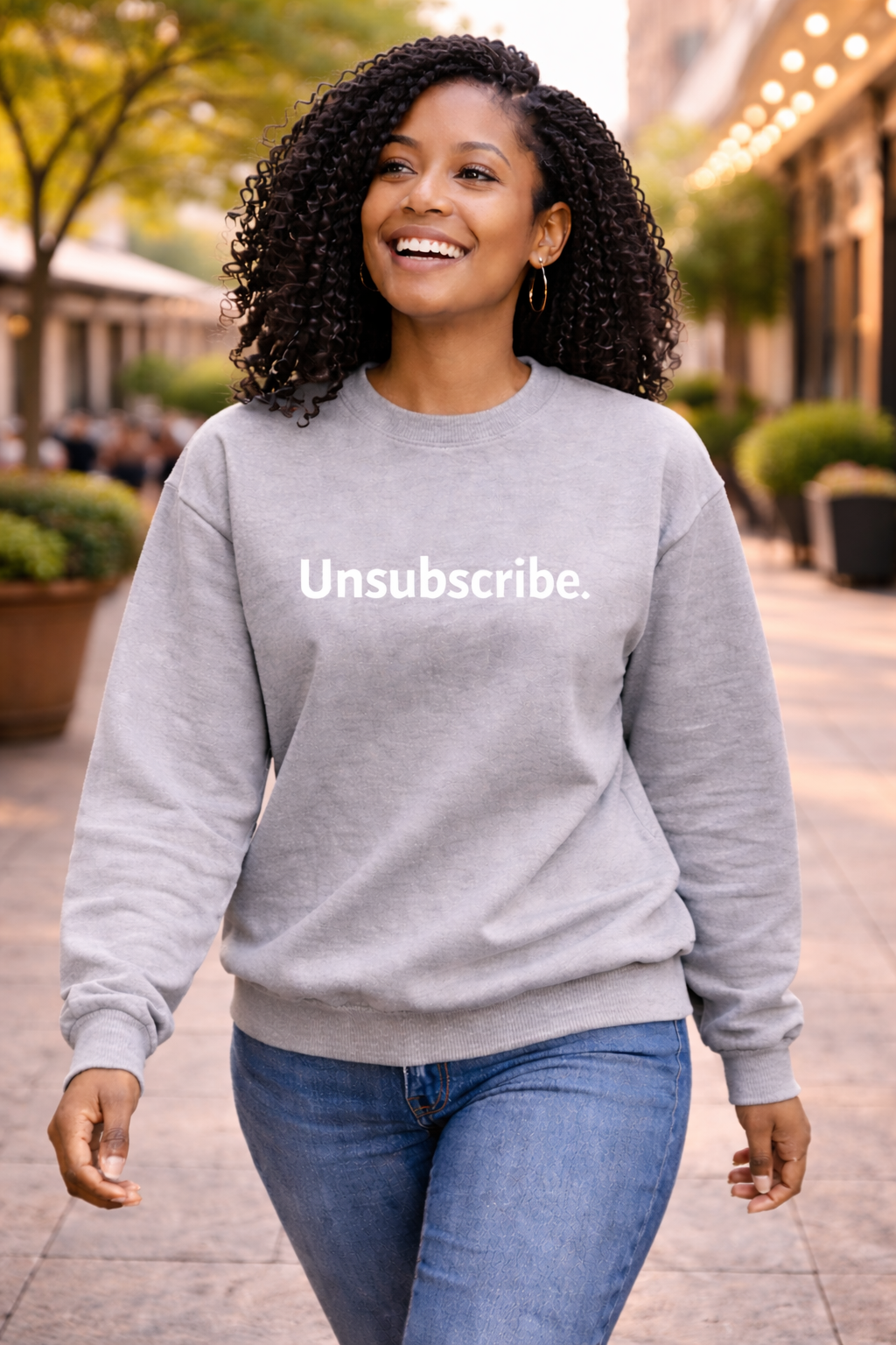 Unsubscribe Sweatshirt — Funny Anti-Social Crewneck