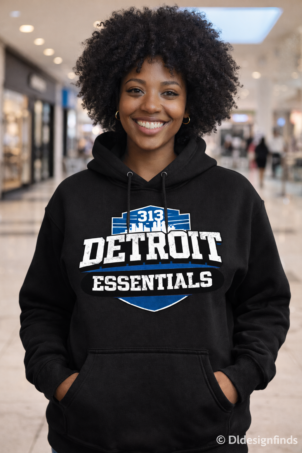 Detroit Essentials Hoodie — 313 Detroit Streetwear Pullover