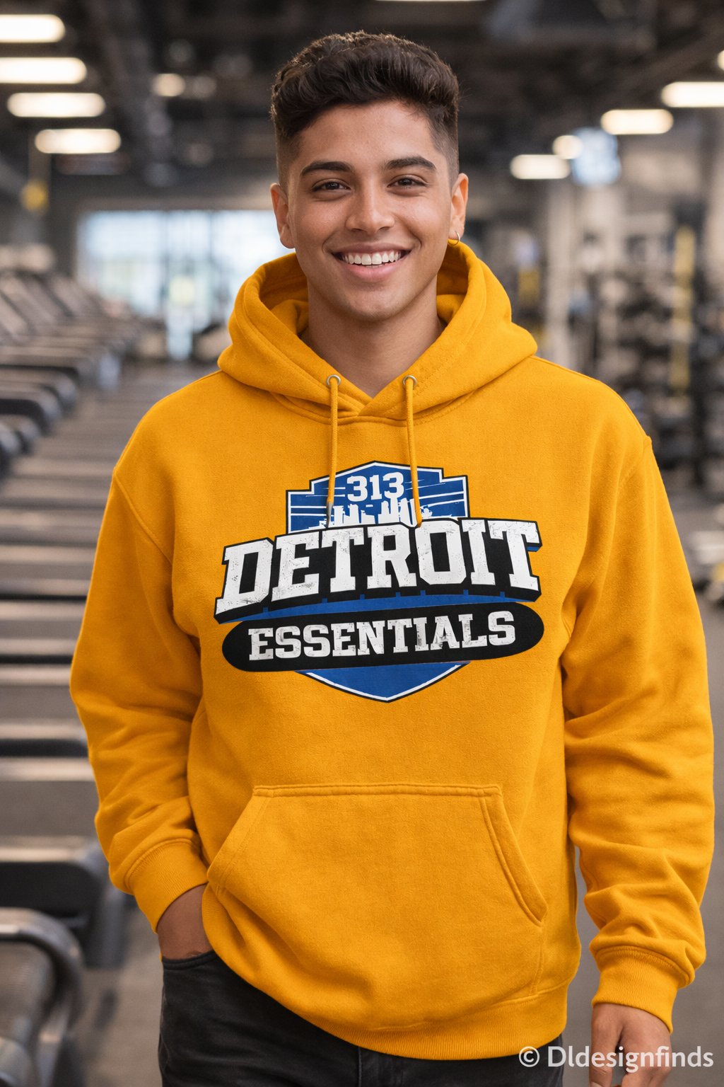 Detroit Essentials Hoodie — 313 Detroit Streetwear Pullover