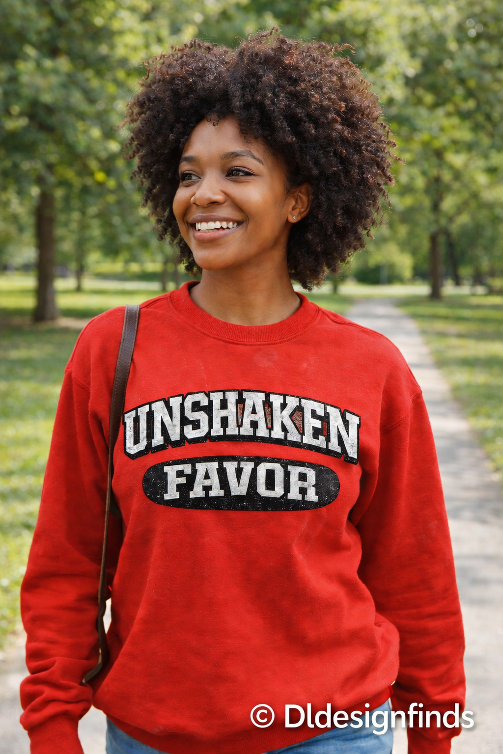 Unshaken Favor Sweatshirt — 2026 Inspirational Crewneck