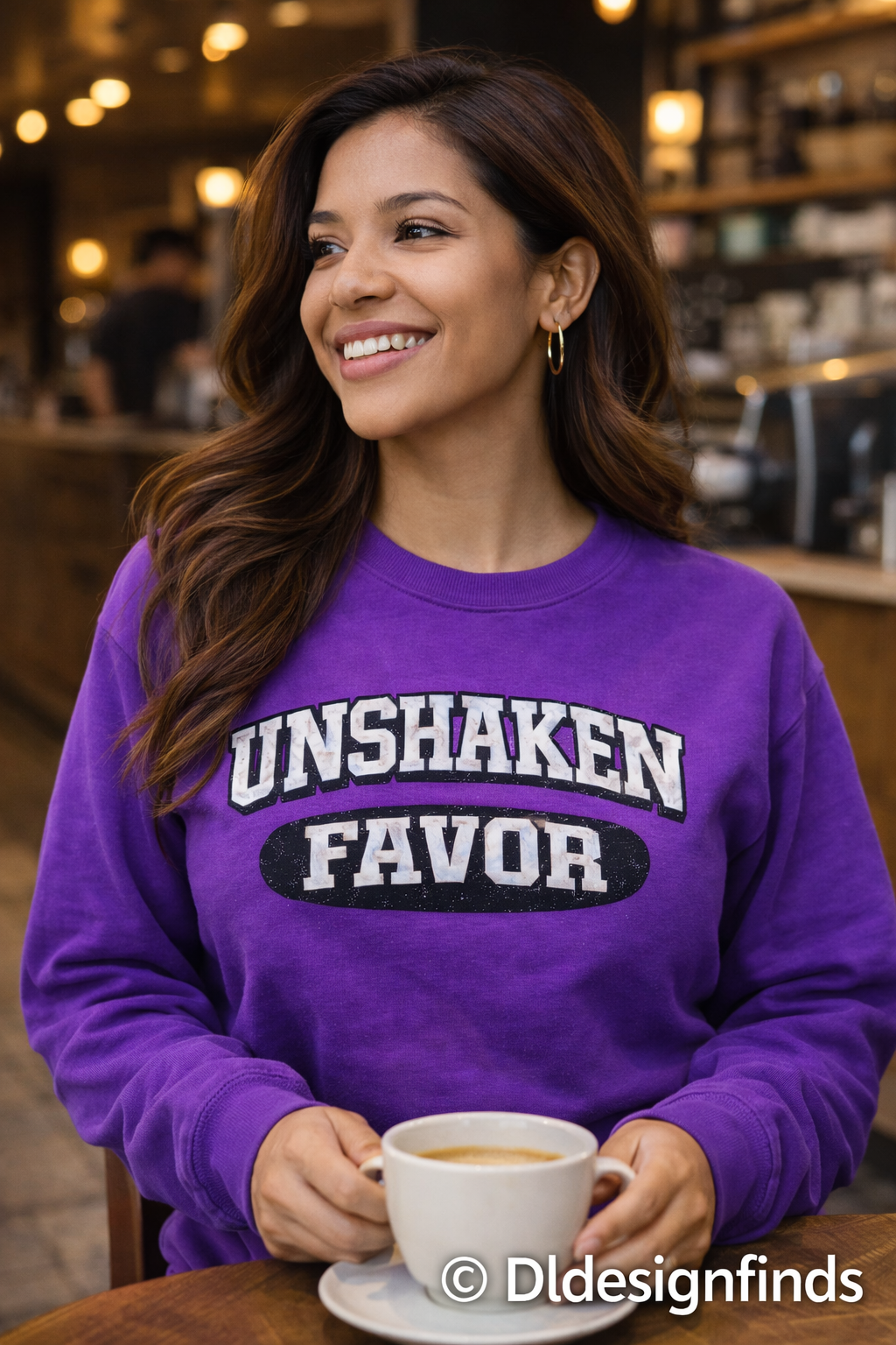 Unshaken Favor Sweatshirt — 2026 Inspirational Crewneck