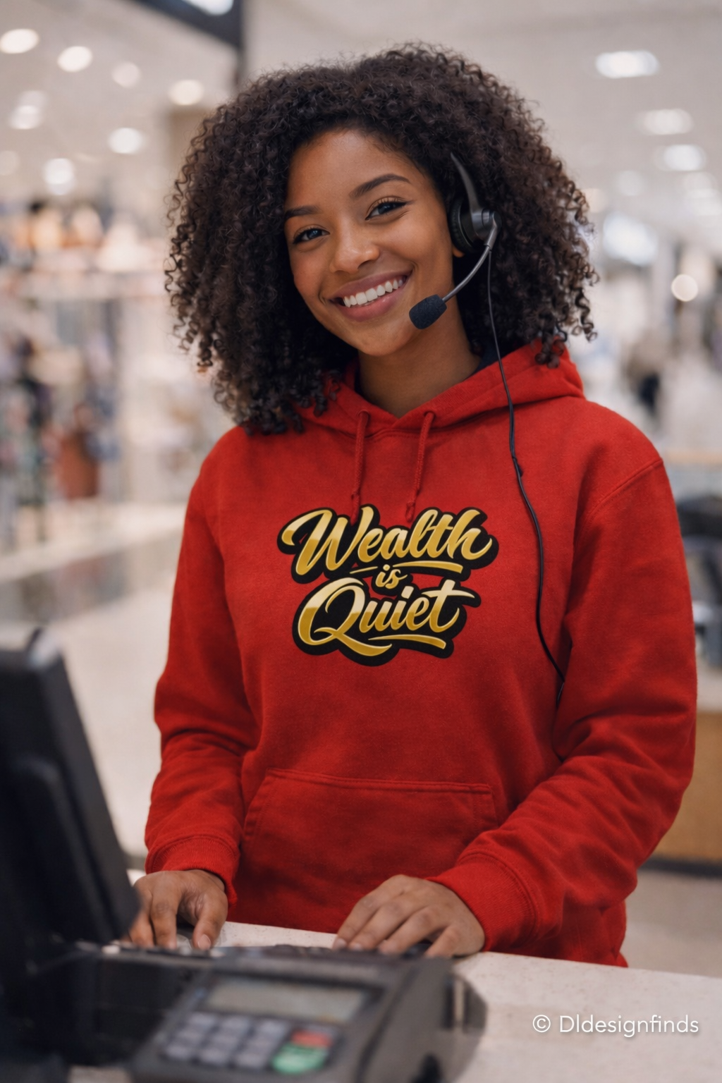 Wealth Is Quiet Hoodie — Motivational Financial Quote Pullover