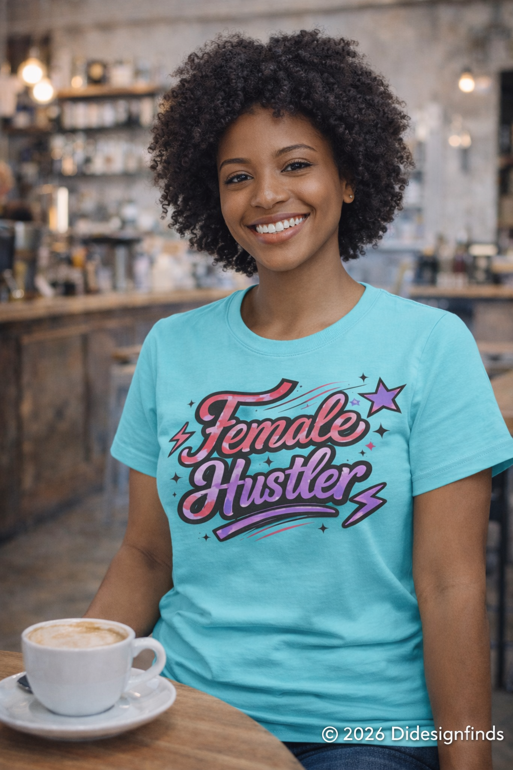Female Hustler Tee — Empowering Women's Motivational Graphic T-Shirt