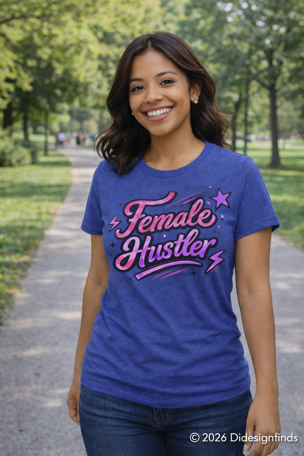 Female Hustler Tee — Empowering Women's Motivational Graphic T-Shirt