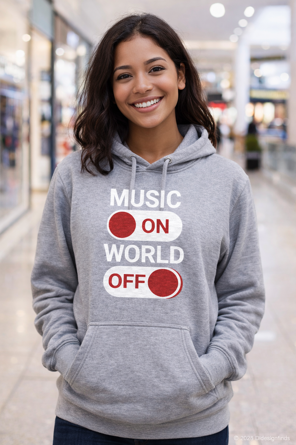 Music On World Off Hoodie for Music Lovers