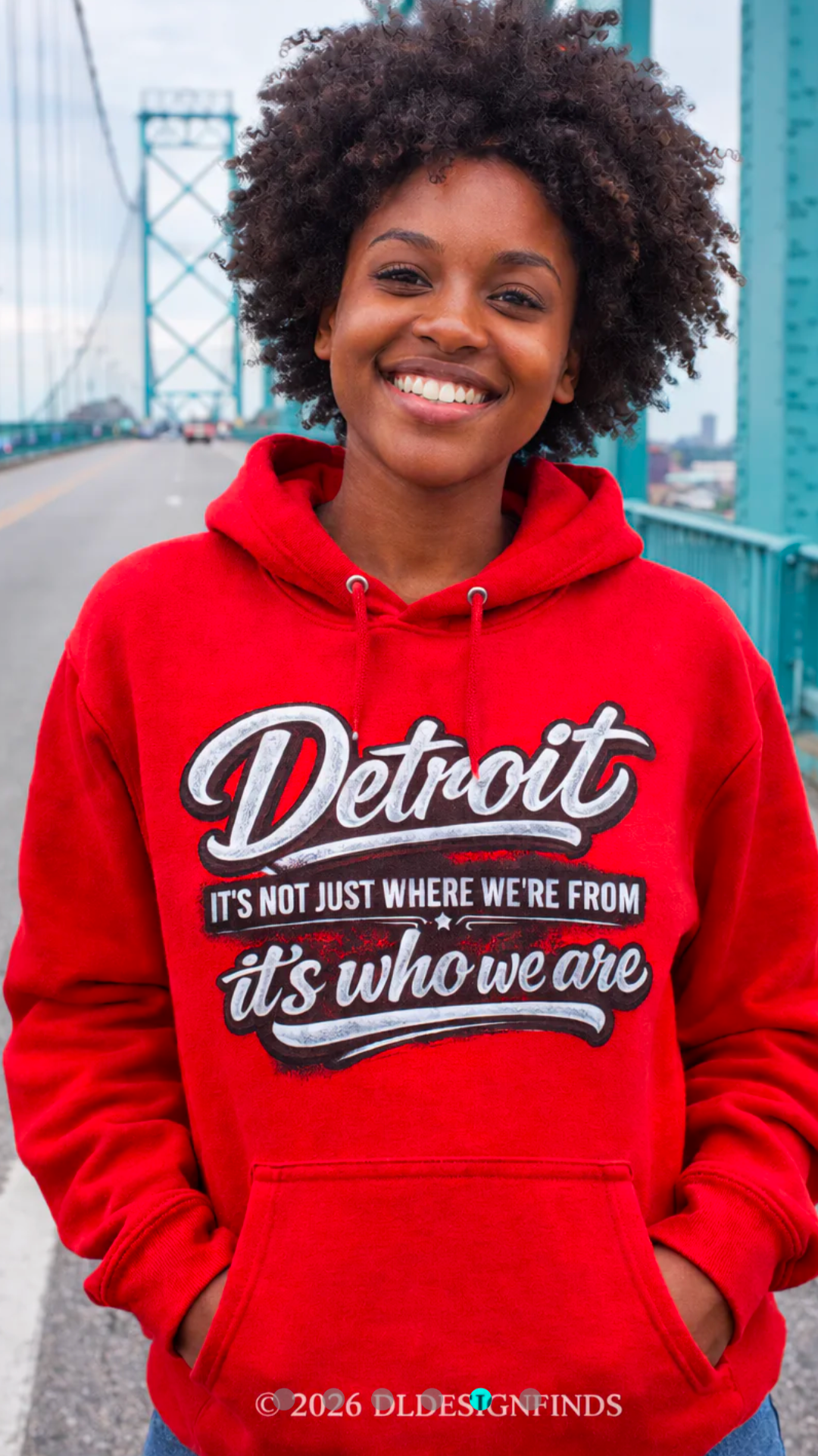 Detroit Script Hoodie – "Detroit: It's Just Where We're From, It's Who We Are"