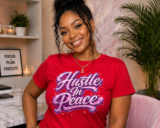 Hustle in Peace T-Shirt — Motivational Tee