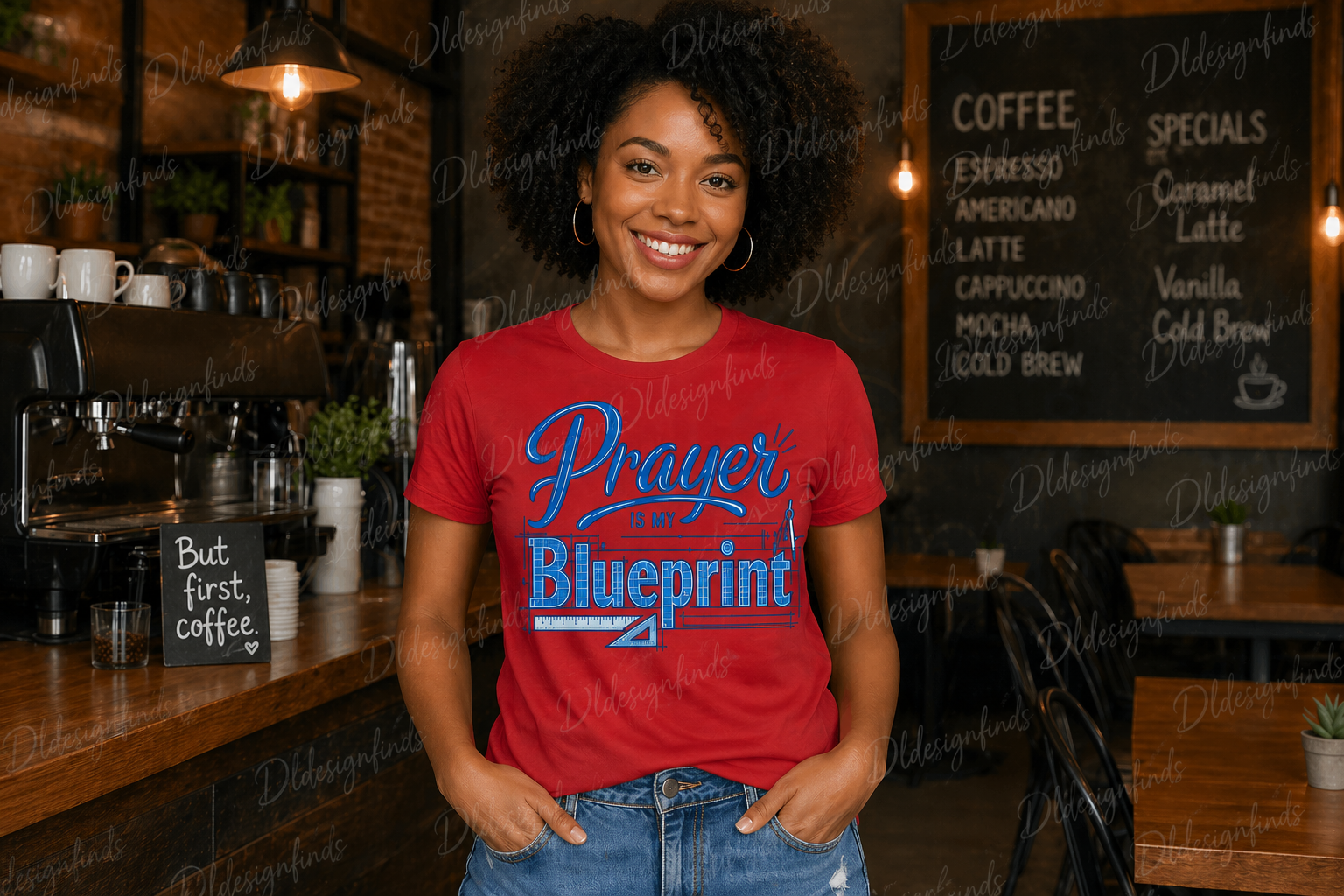 Prayer Is My Blueprint T-Shirt — Faith-Inspired Graphic Tee
