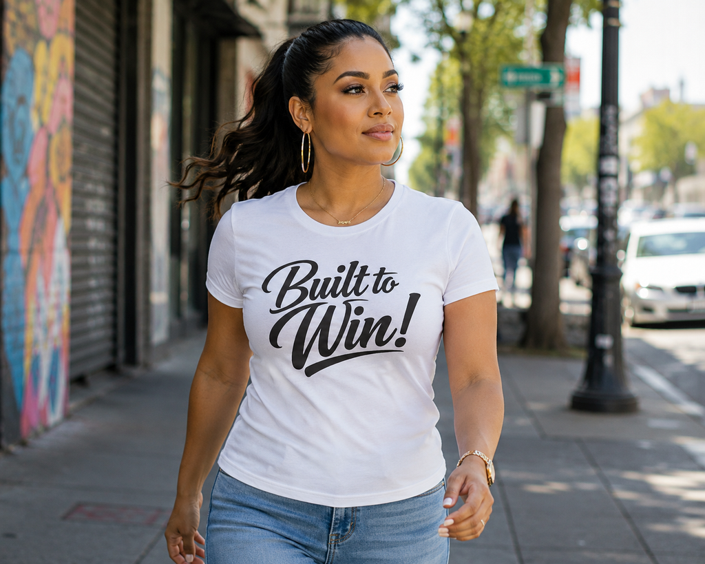 Built to Win Inspirational T-Shirt — Motivational Athletic Tee