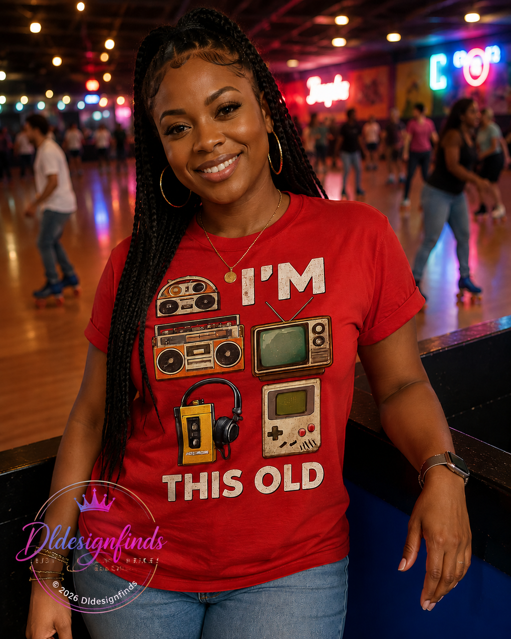Vintage Electronics T-Shirt — "I’m This Old" Retro Boombox TV Cassette Tee