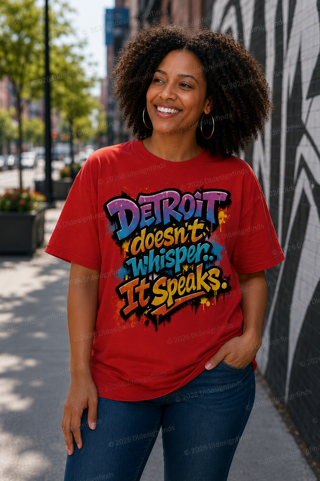Detroit Doesn't Whisper It Speaks | Detroit Statement Tee