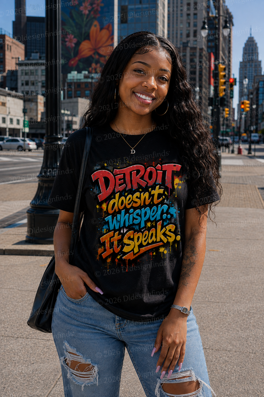 Detroit Doesn't Whisper It Speaks | Detroit Statement Tee