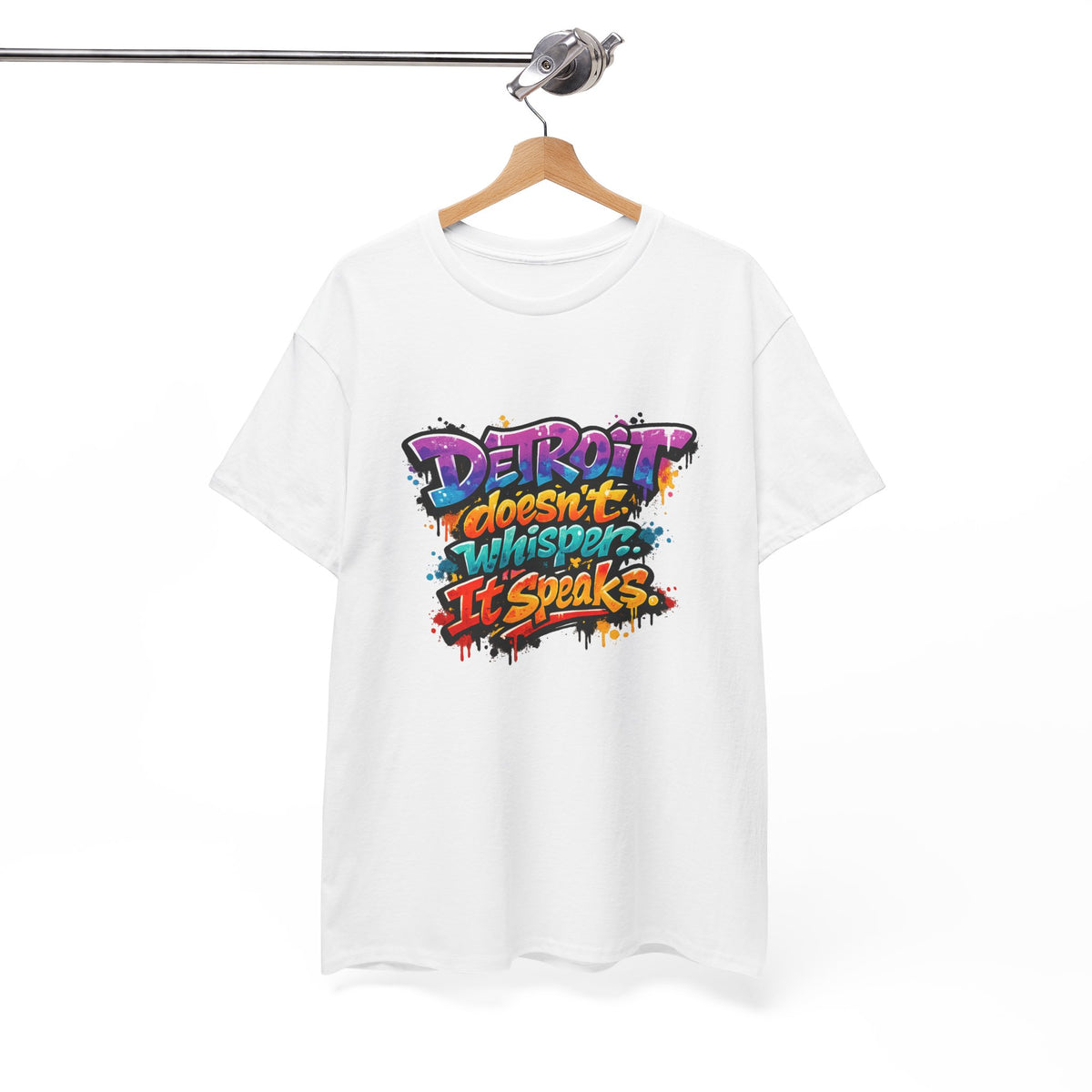 Detroit Doesn't Whisper It Speaks | Detroit Statement Tee