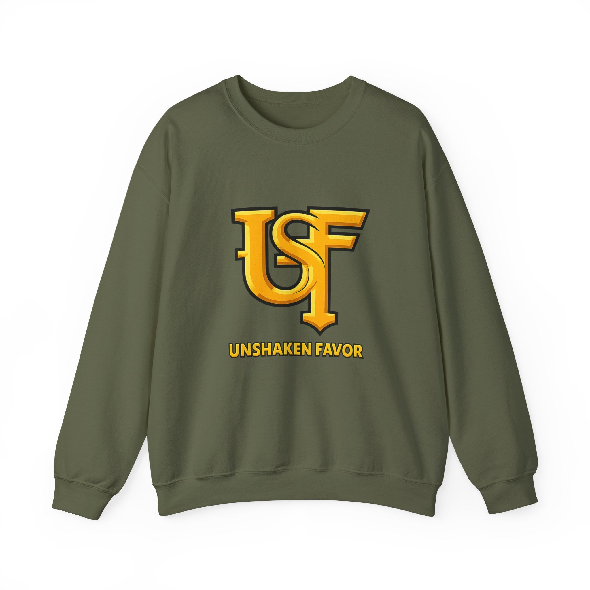 Unshaken Favor Sweatshirt — Inspirational Faith Crewneck