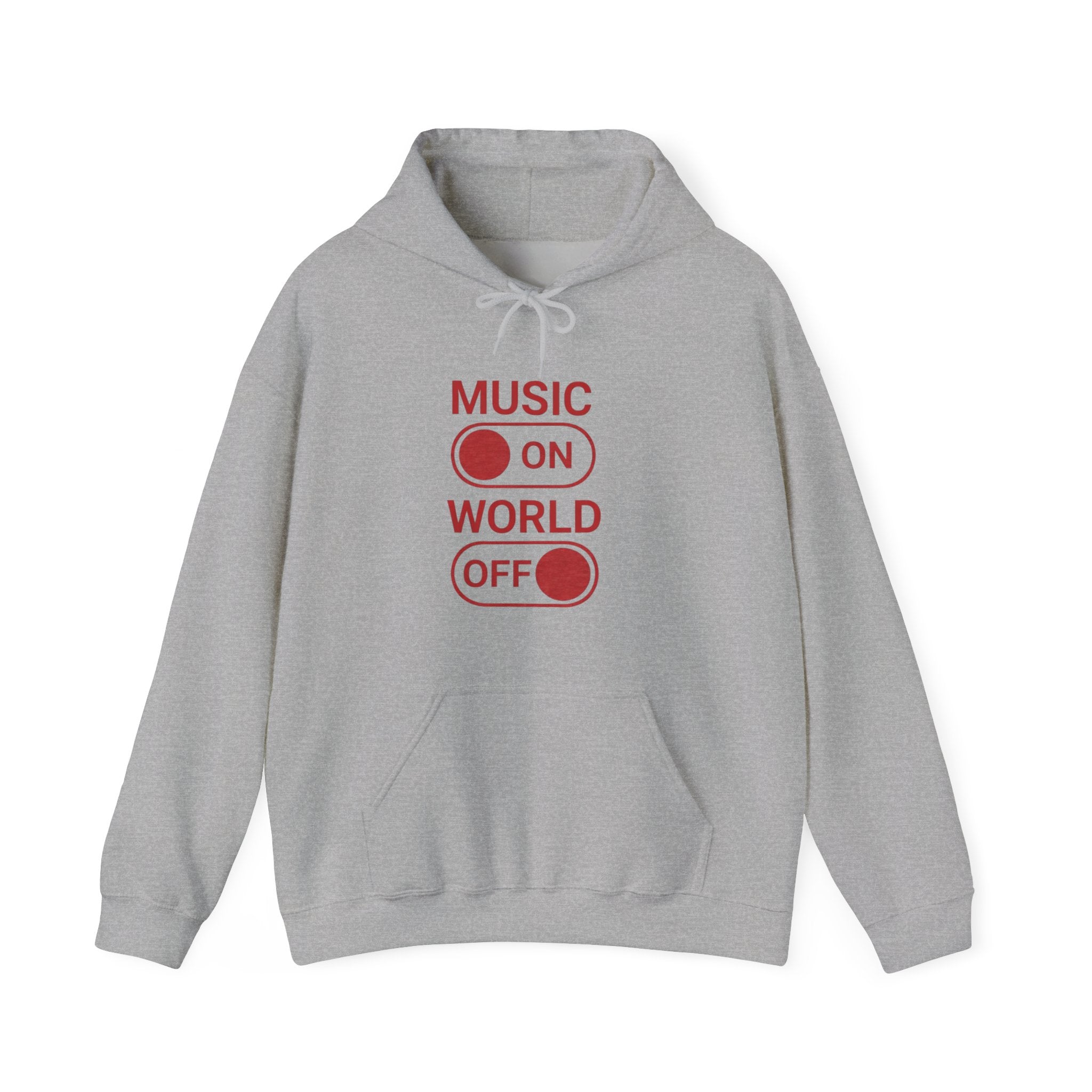 Music On World Off Hoodie for Music Lovers