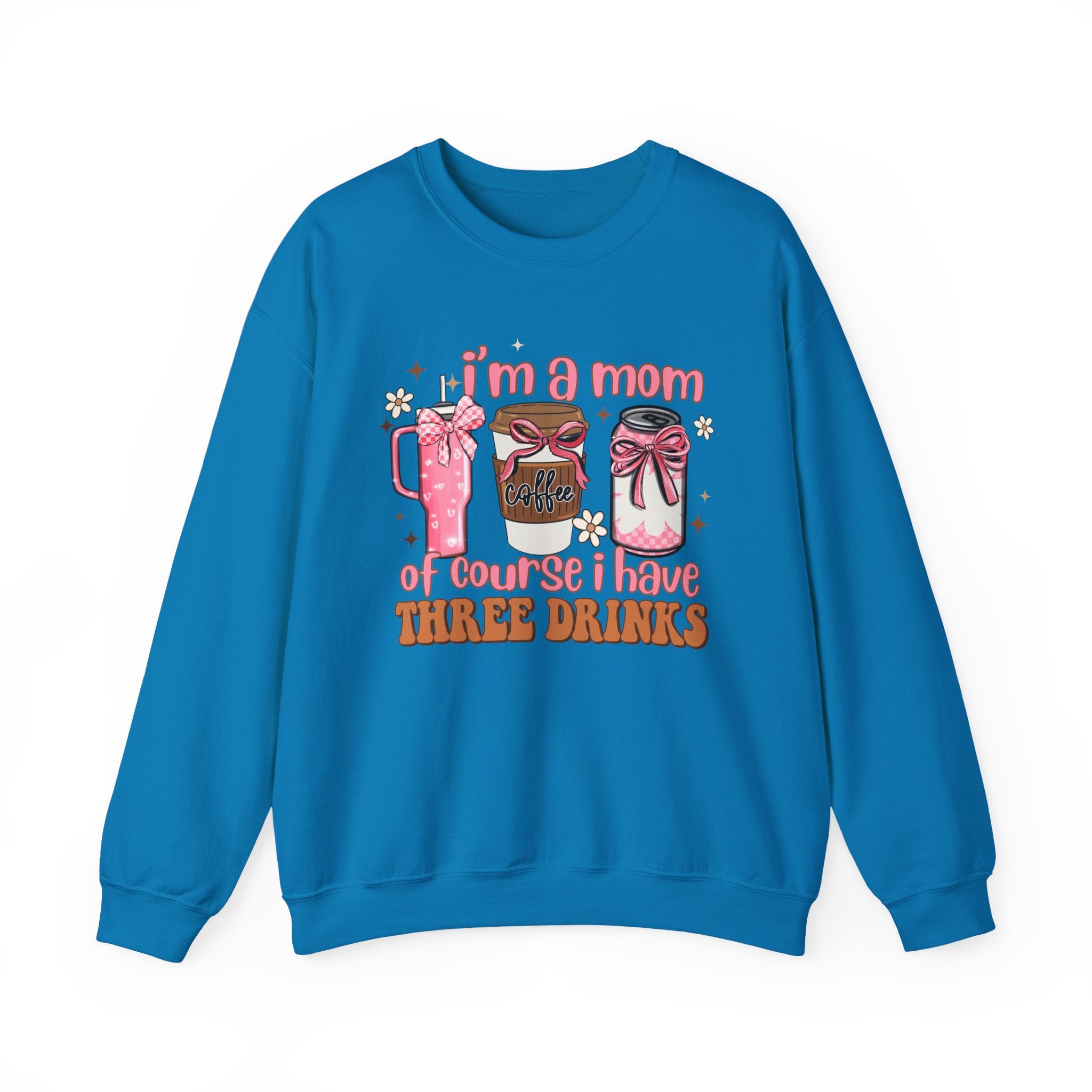 Funny Mom Sweatshirt, Cozy Gift for Coffee Lovers