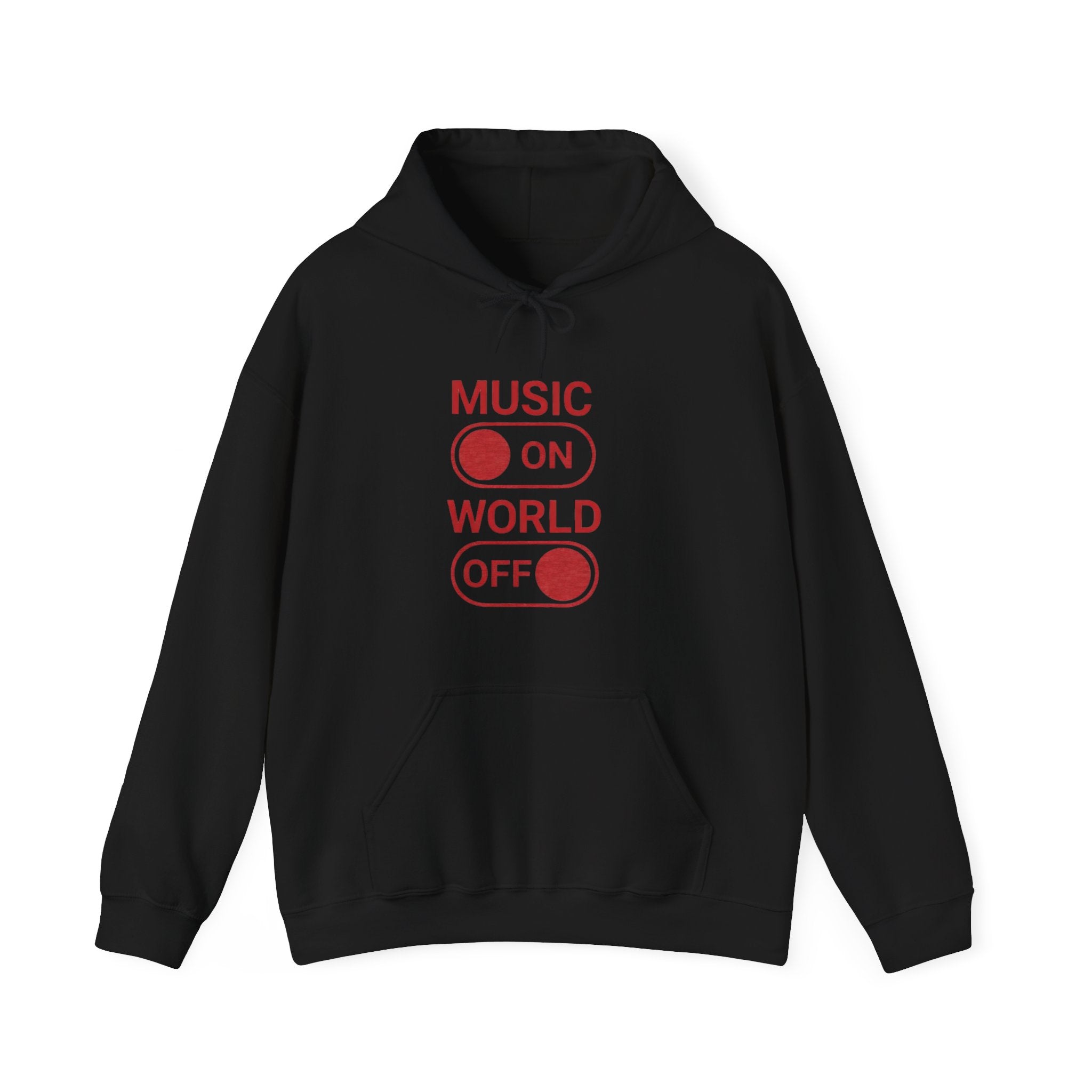 Music On World Off Hoodie for Music Lovers