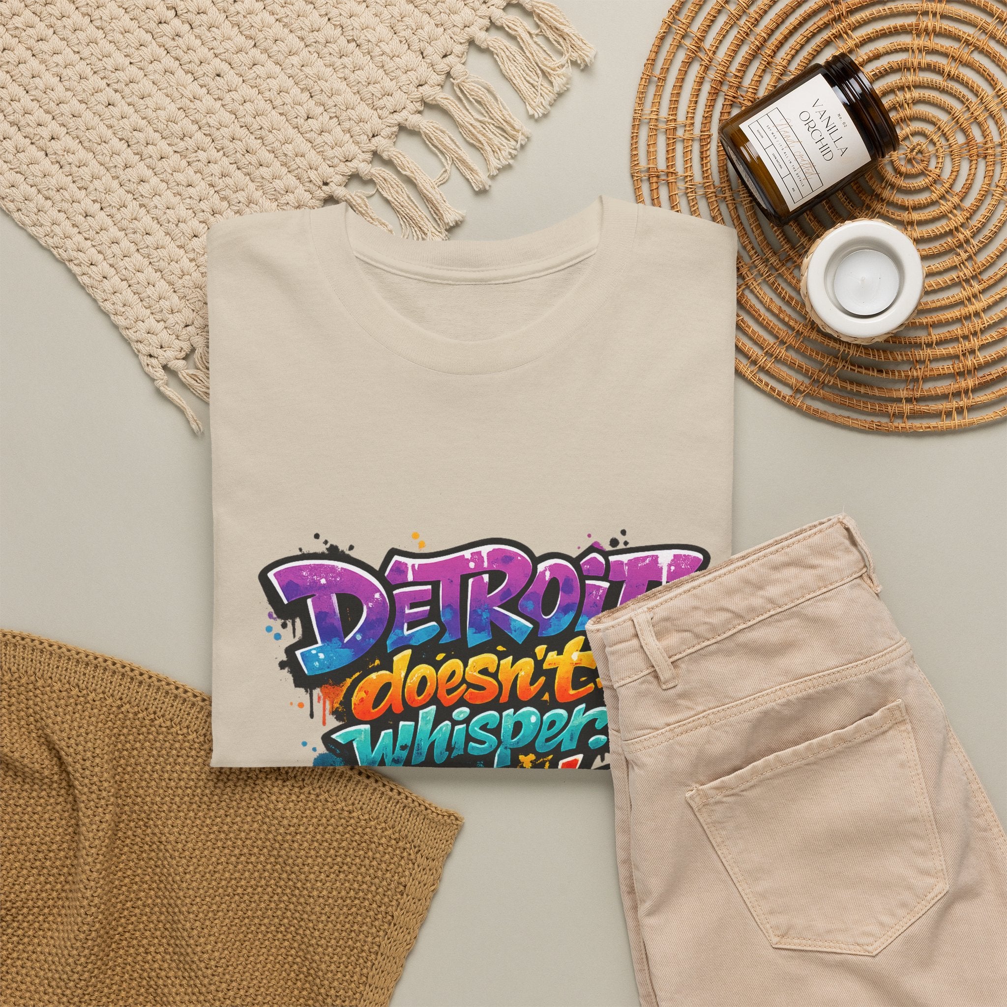 Detroit Doesn't Whisper It Speaks Tee