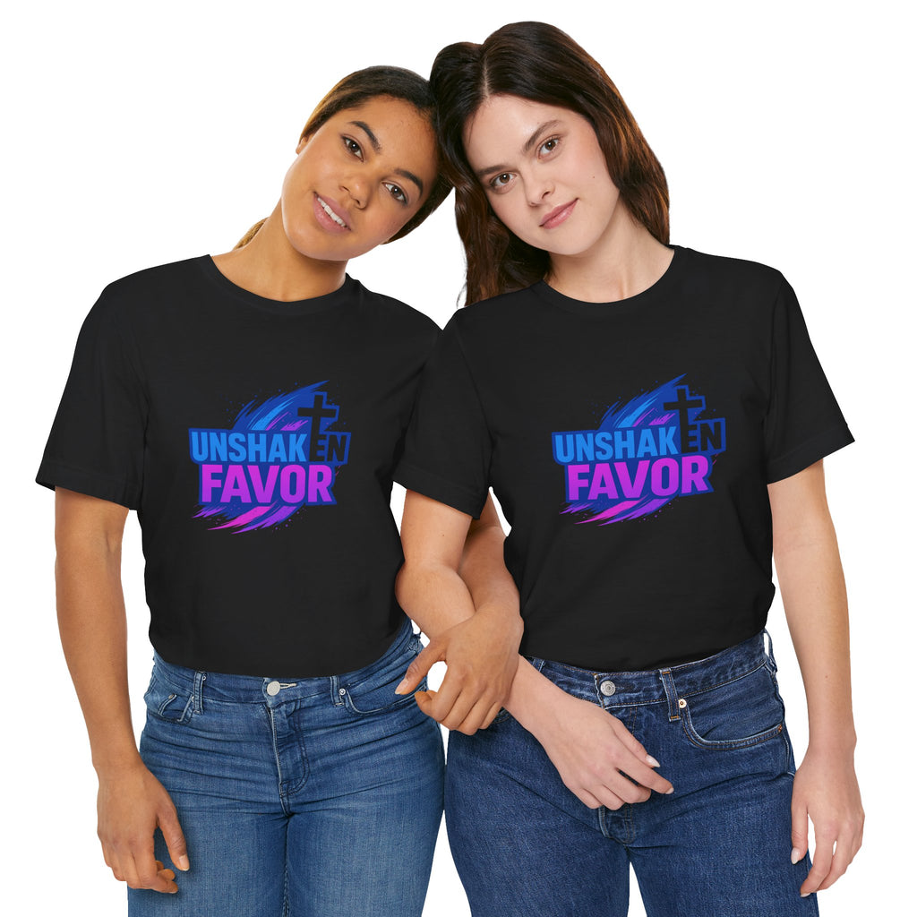 Unshaken Favor Christian Tee — Faith-Based Inspirational Shirt