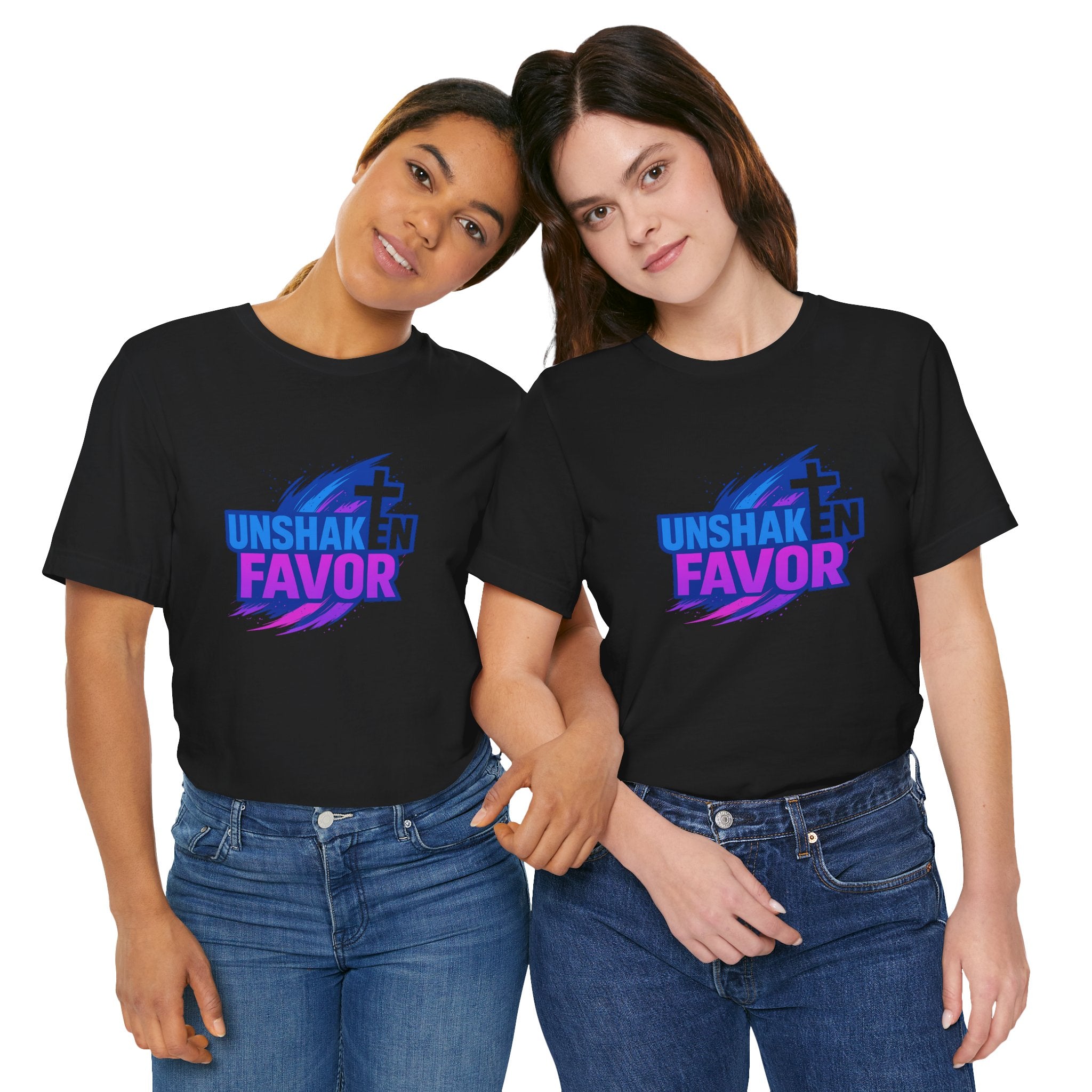 Unshaken Favor Christian Tee — Faith-Based Inspirational Shirt