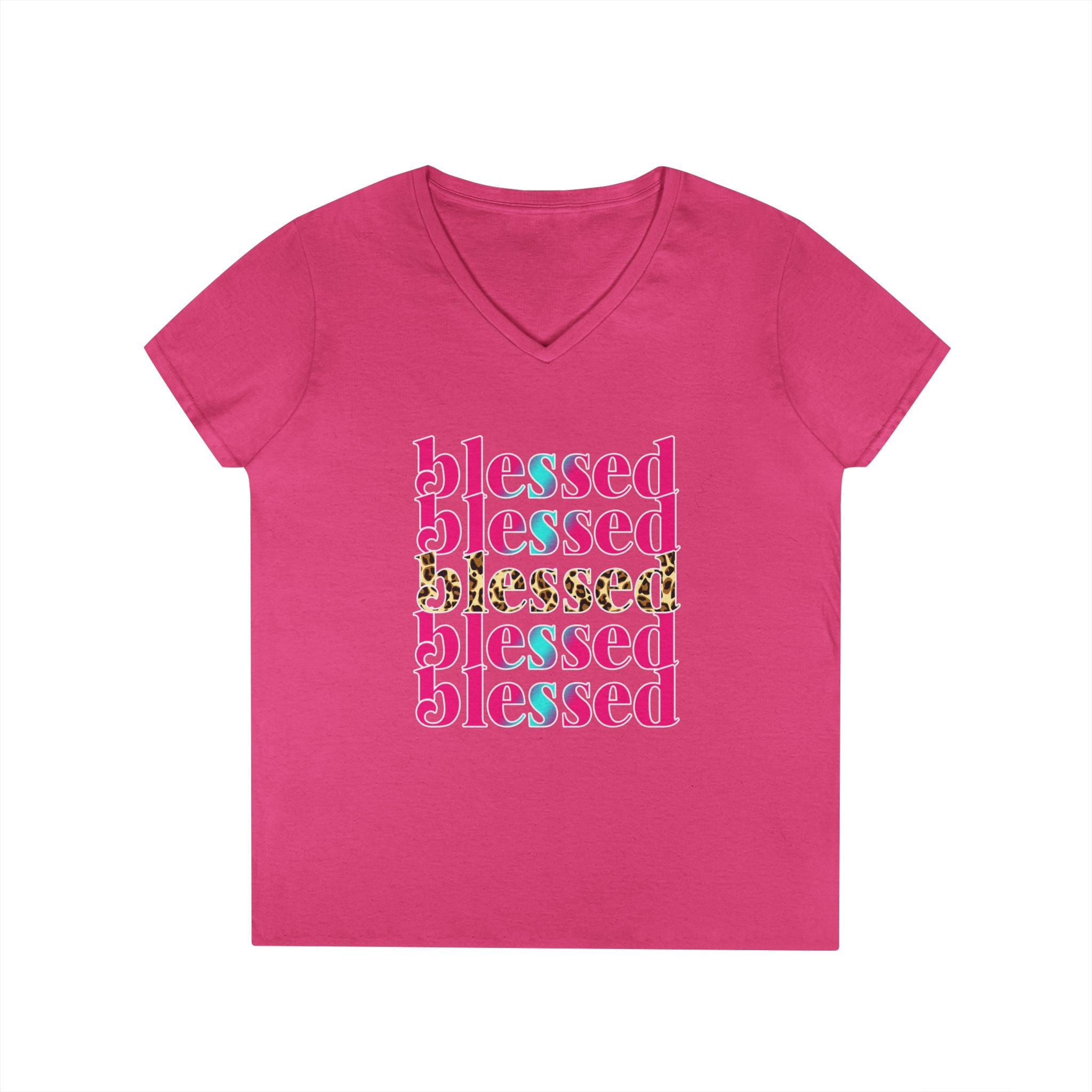 Blessed Ladies' V-Neck T-Shirt
