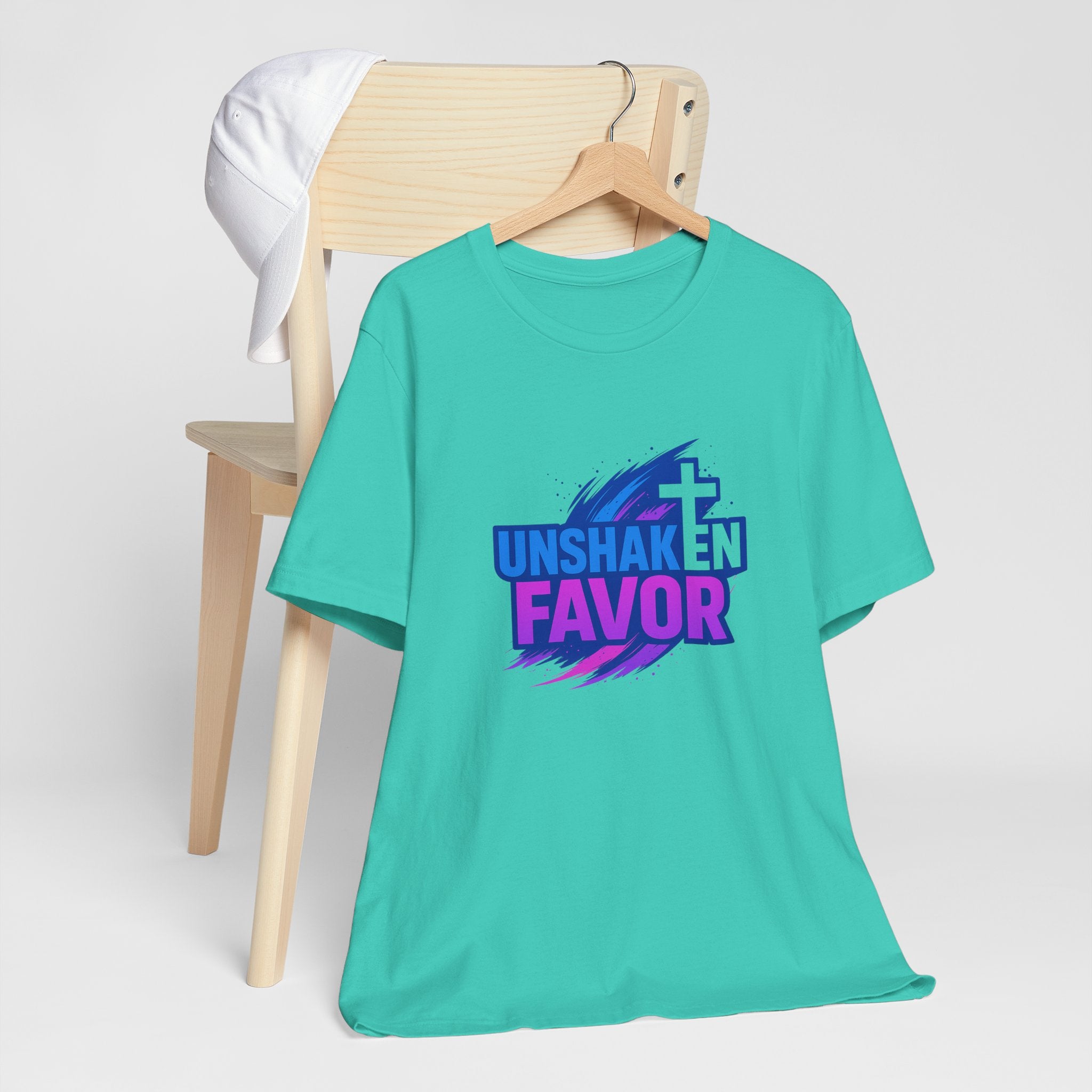 Unshaken Favor Christian Tee — Faith-Based Inspirational Shirt