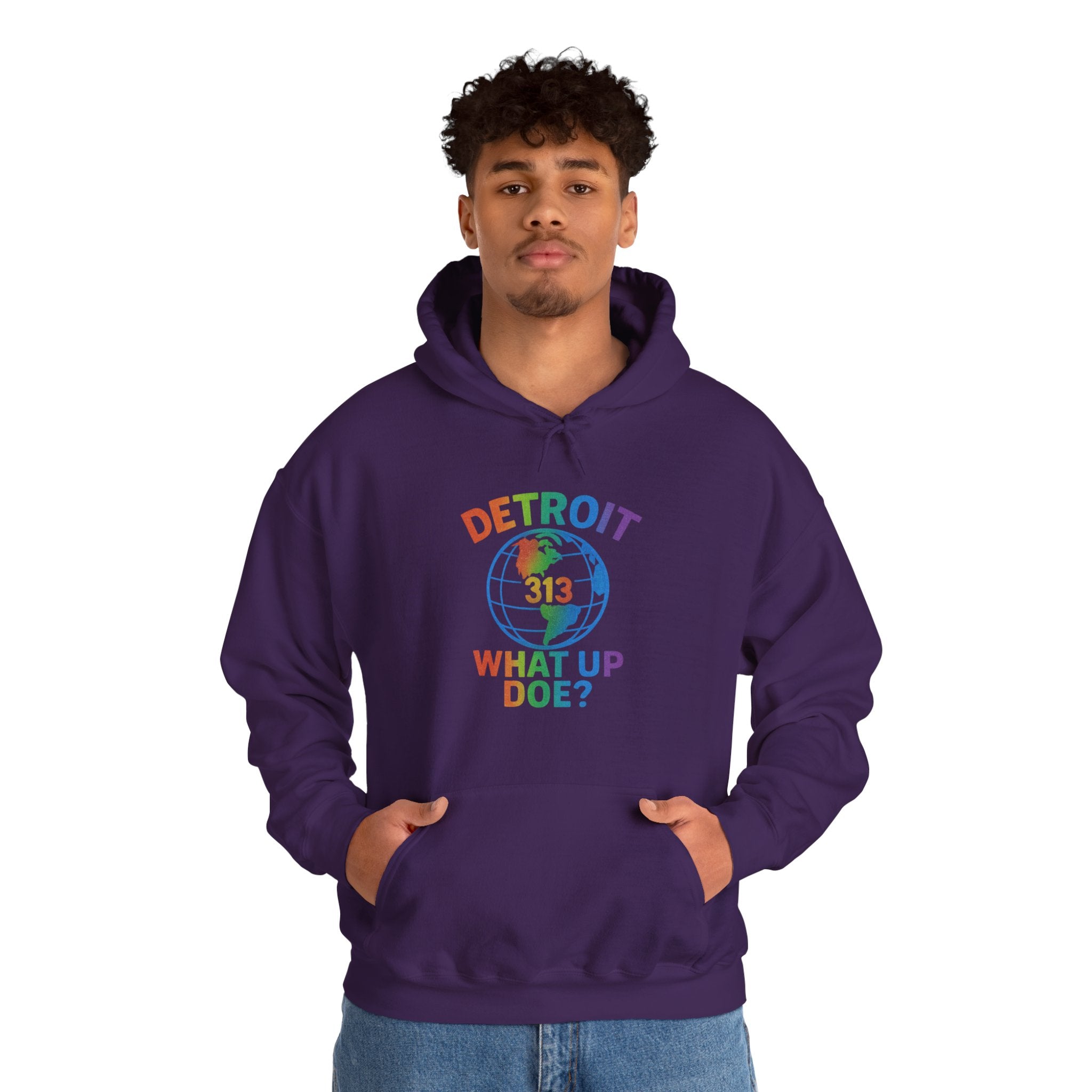 Colorful Detroit 313 Hoodie