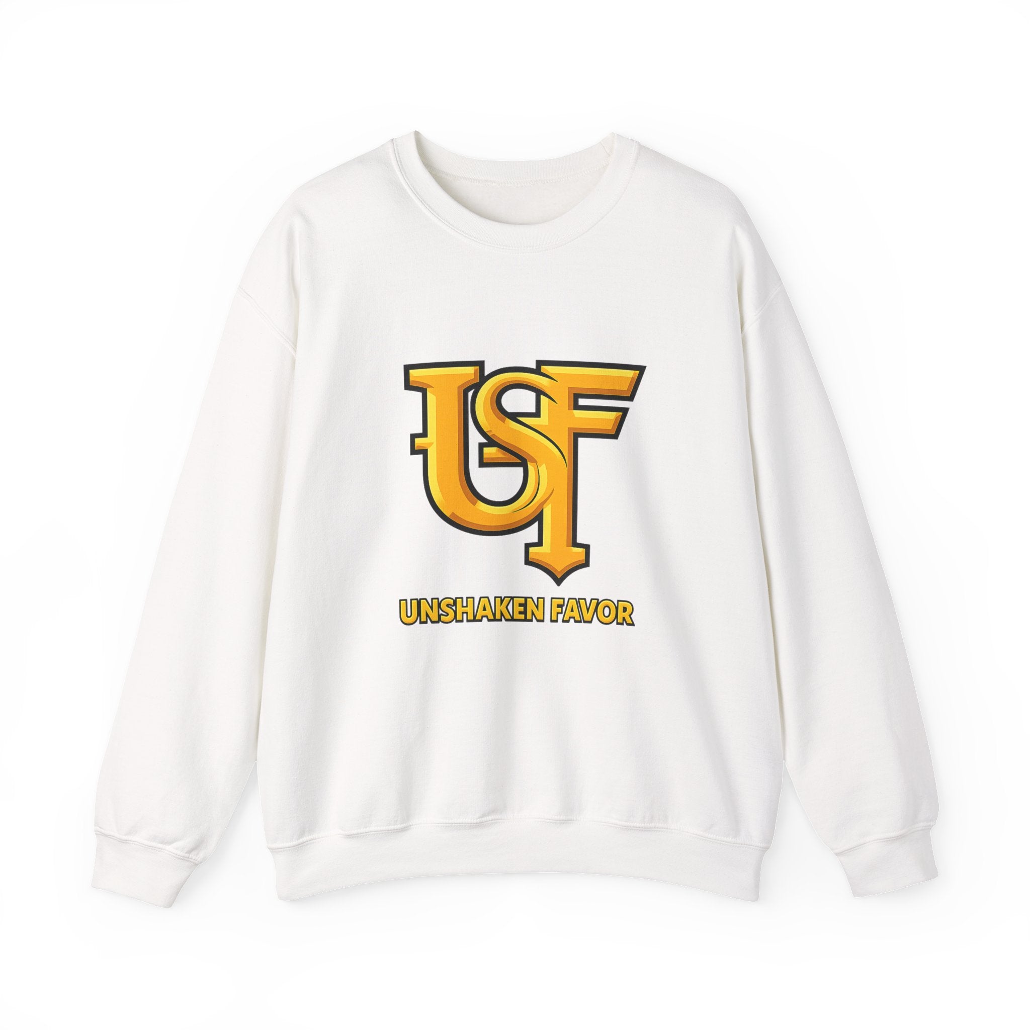 Unshaken Favor Sweatshirt — Inspirational Faith Crewneck