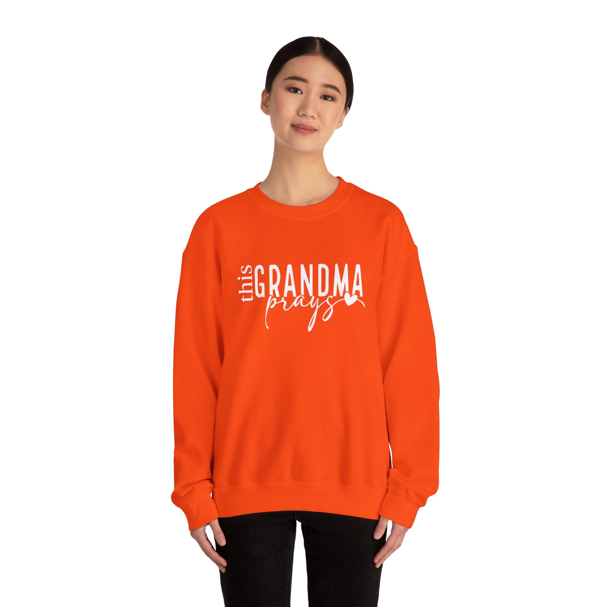 Grandma Prays Sweatshirt, Christian Apparel