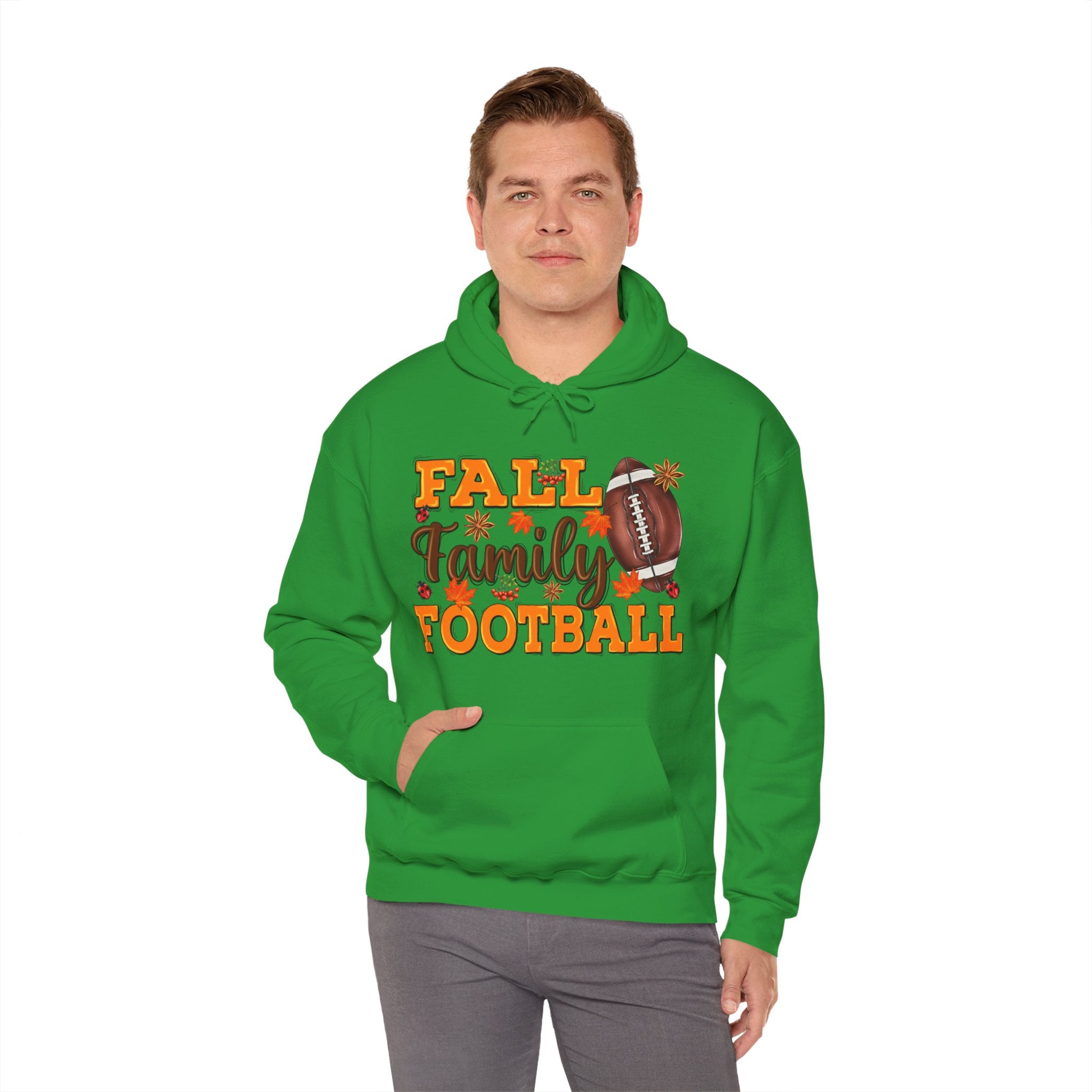 Fall Family Football Hoodie - Hooded Sweatshirt