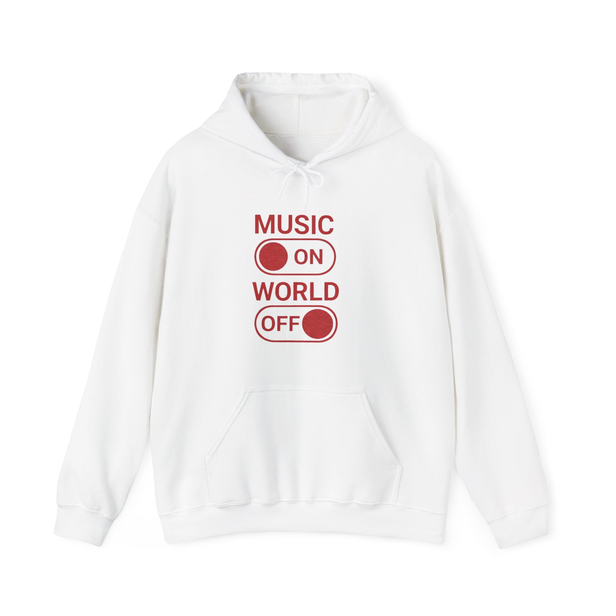 Music On World Off Hoodie for Music Lovers