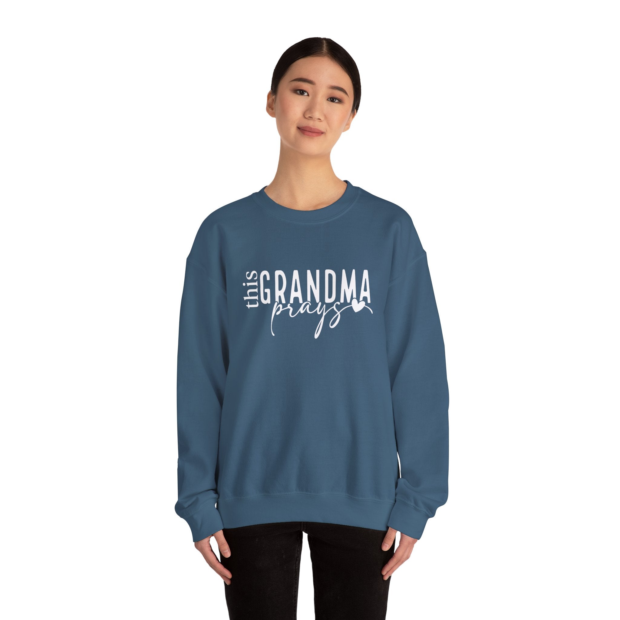 Grandma Prays Sweatshirt, Christian Apparel