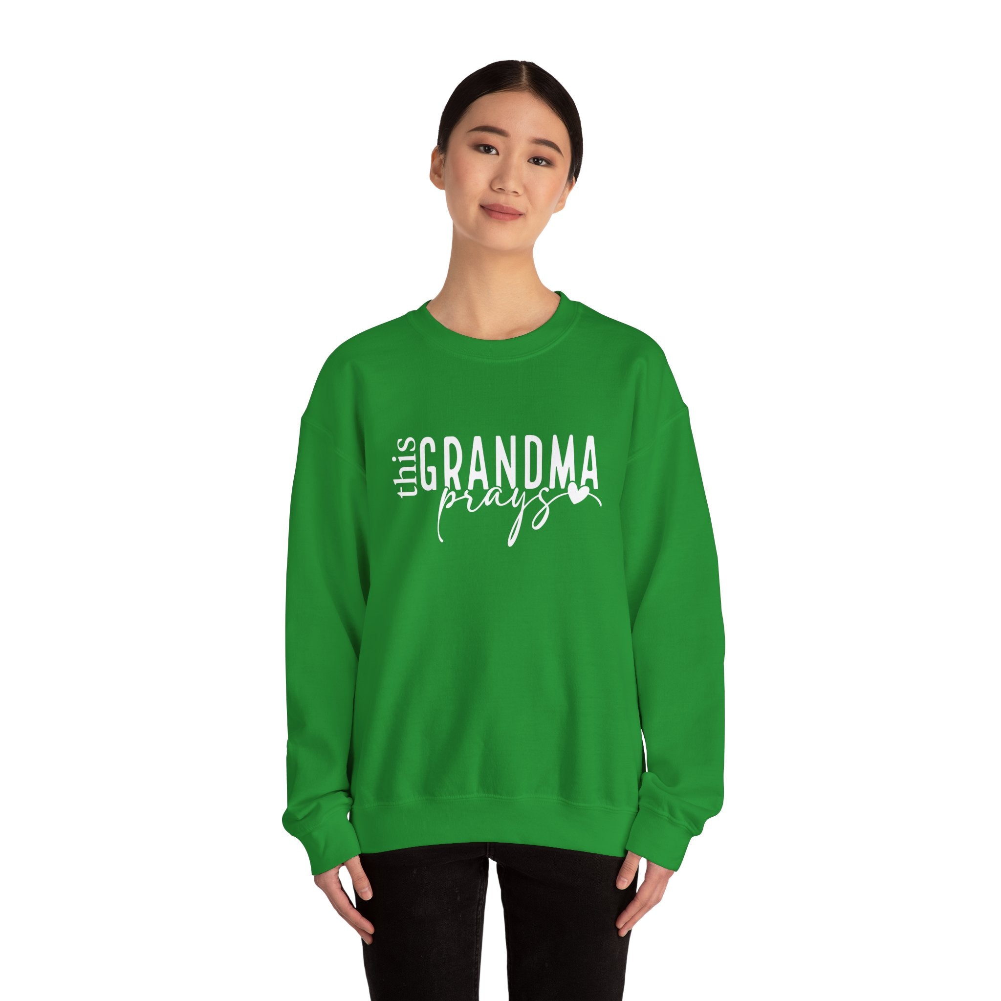 Grandma Prays Sweatshirt, Christian Apparel