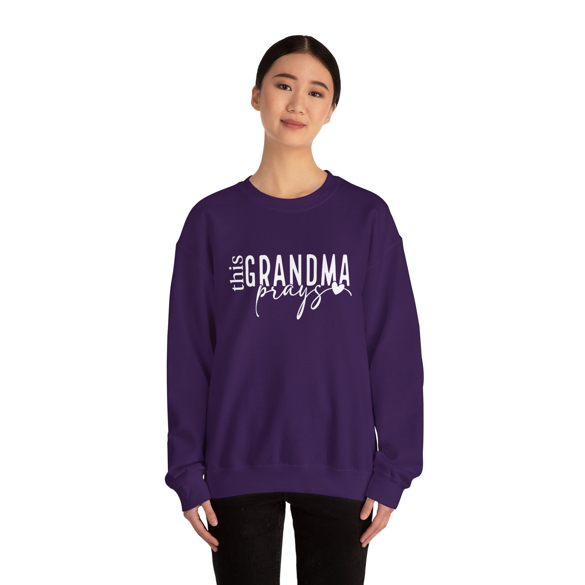 Grandma Prays Sweatshirt, Christian Apparel