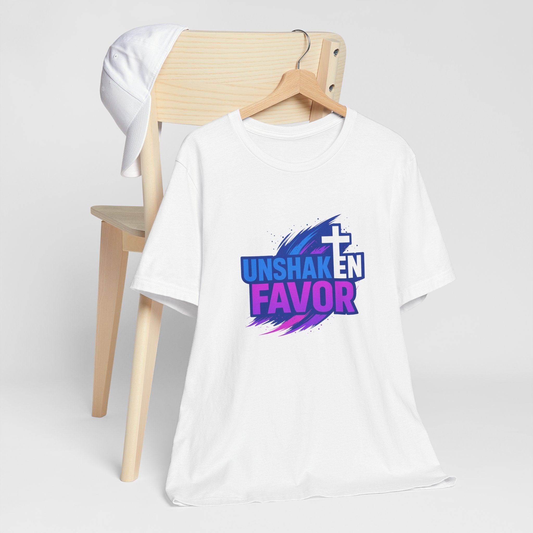 Unshaken Favor Christian Tee — Faith-Based Inspirational Shirt