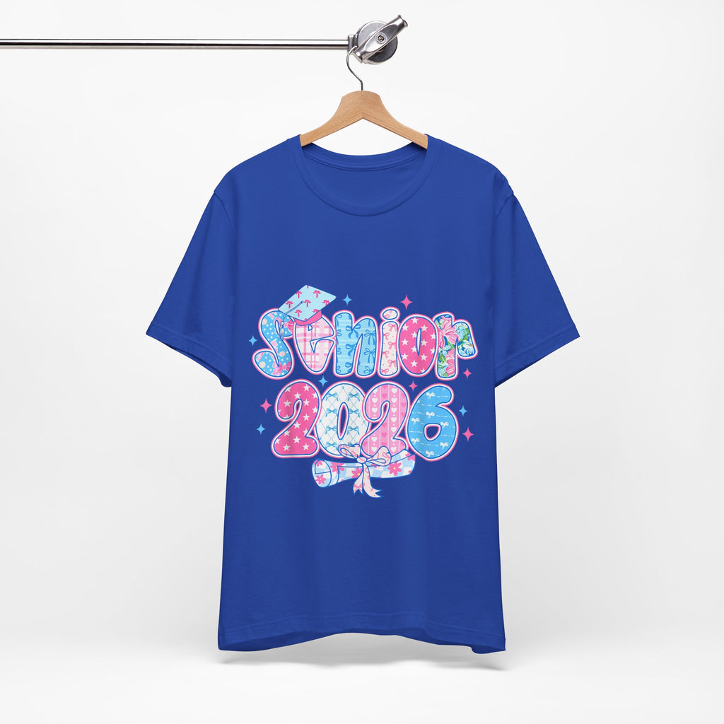 Senior 2026 Celebration Tee - Unisex Jersey Short Sleeve Shirt
